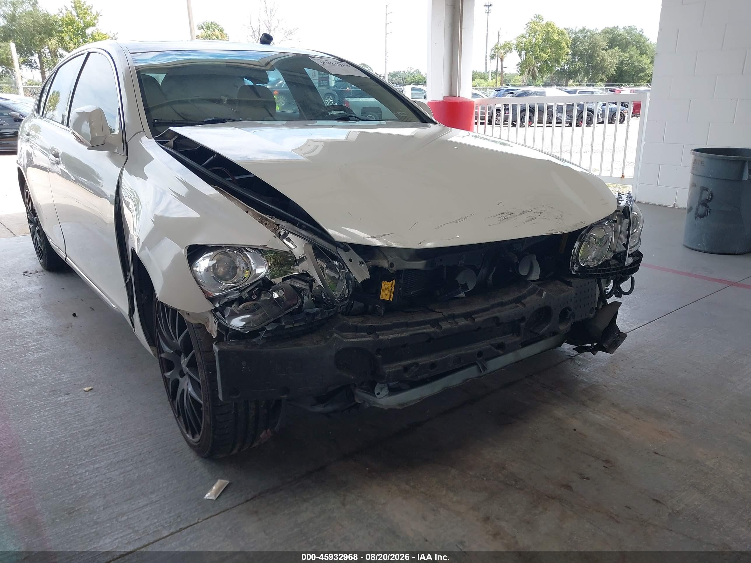 2008 Lexus Gs 350 White vin: JTHCE96S180021137