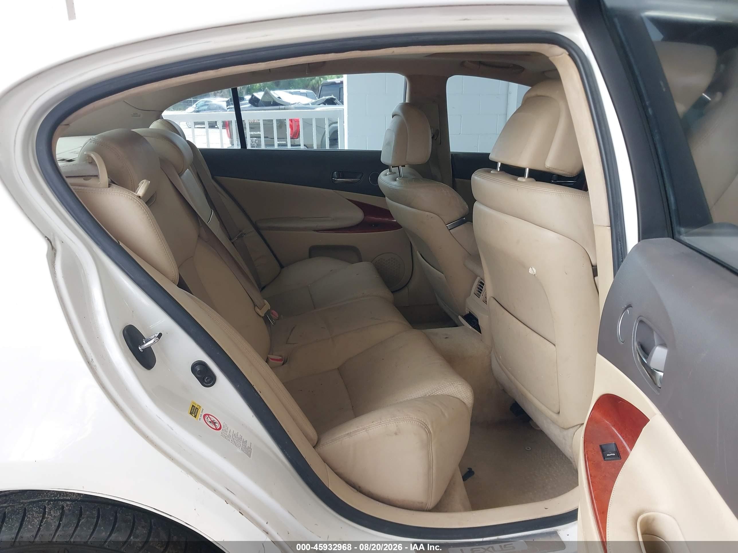 2008 Lexus Gs 350 White vin: JTHCE96S180021137