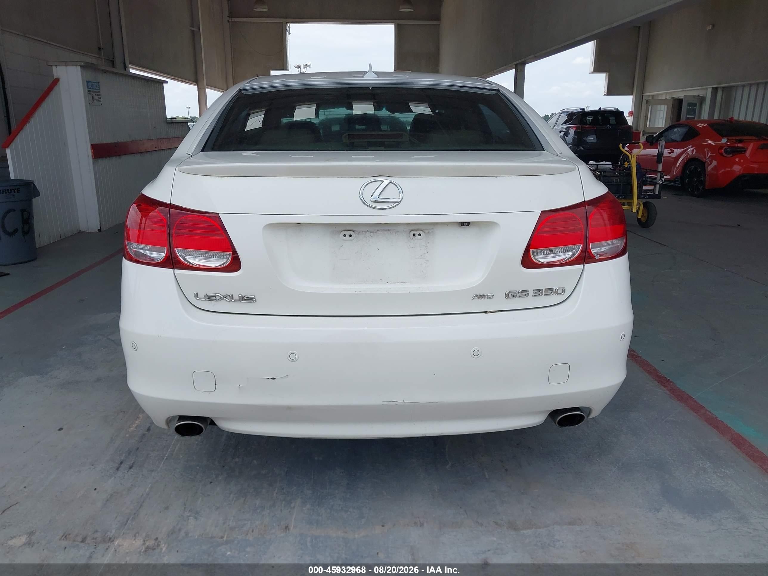 2008 Lexus Gs 350 White vin: JTHCE96S180021137