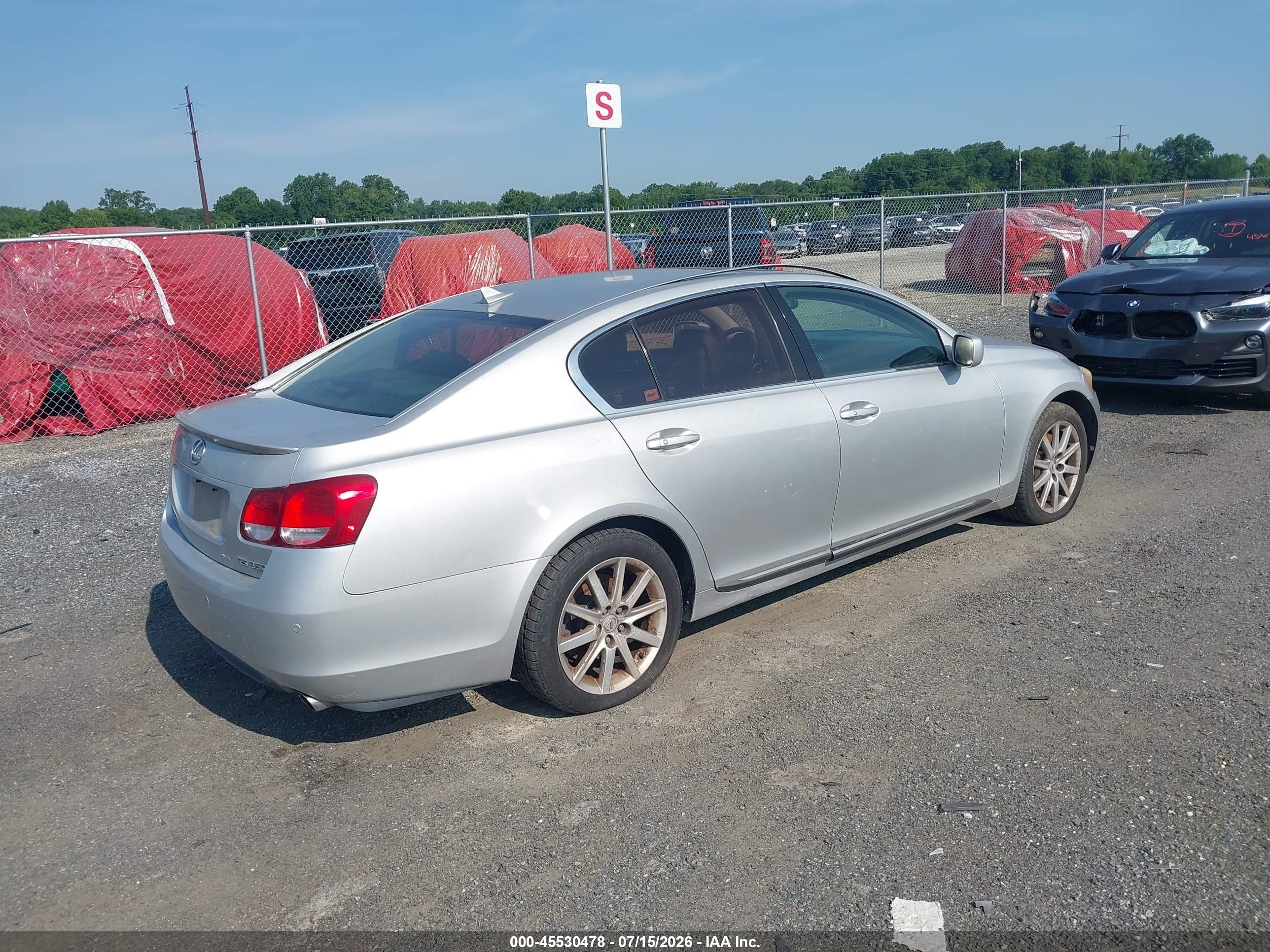 2007 Lexus Gs 350   Silver vin: JTHCE96S270003082
