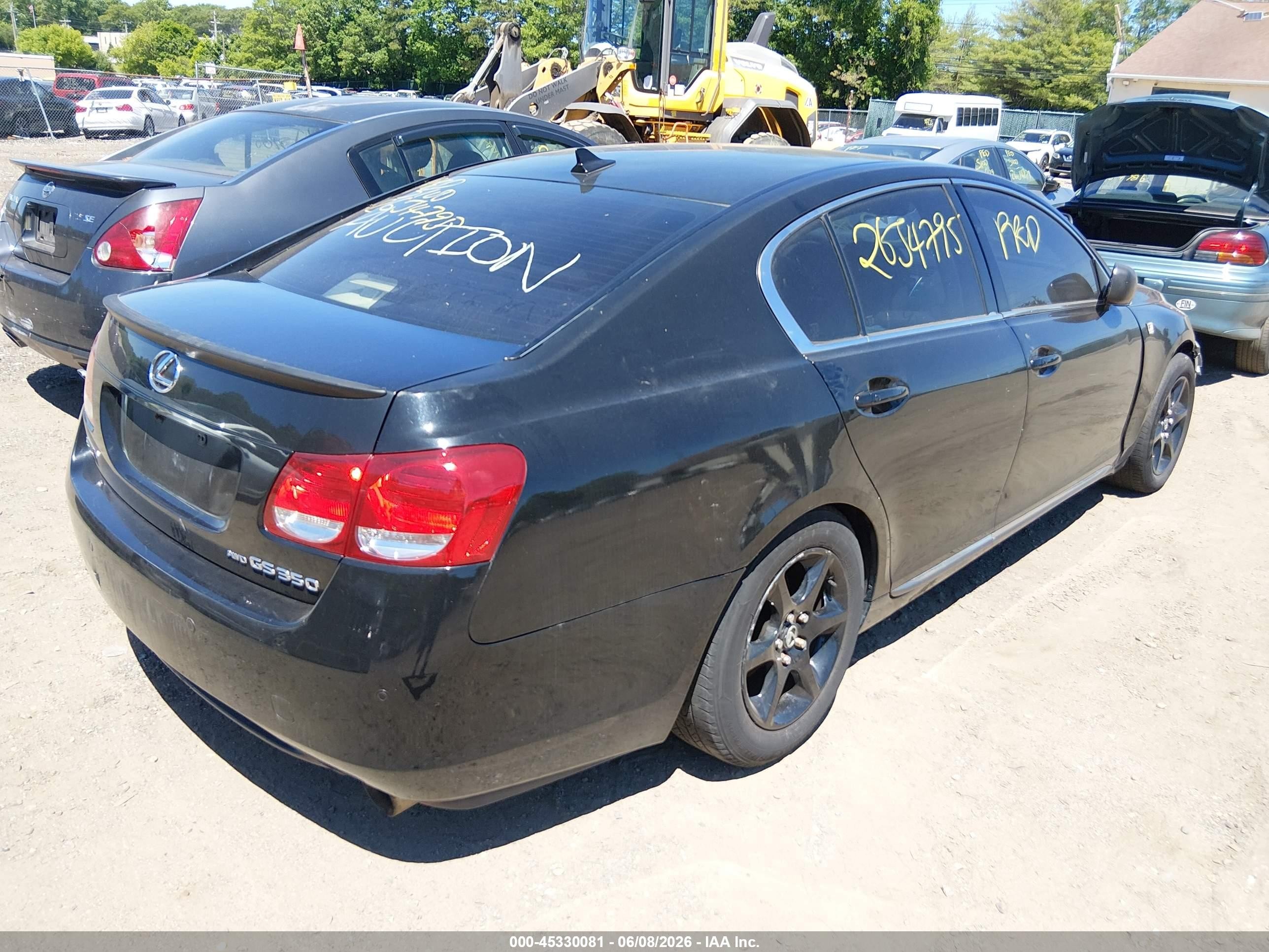 2007 Lexus Gs 350   Black vin: JTHCE96S270009349