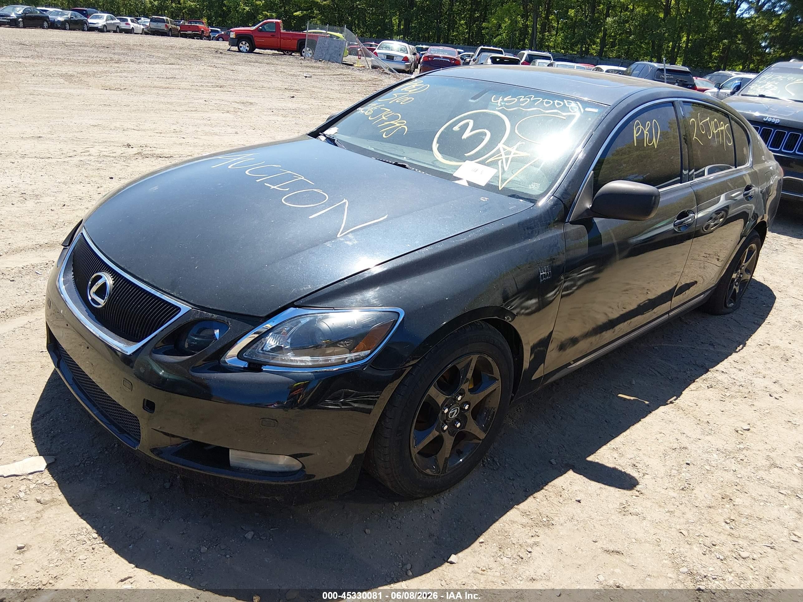 2007 Lexus Gs 350   Black vin: JTHCE96S270009349