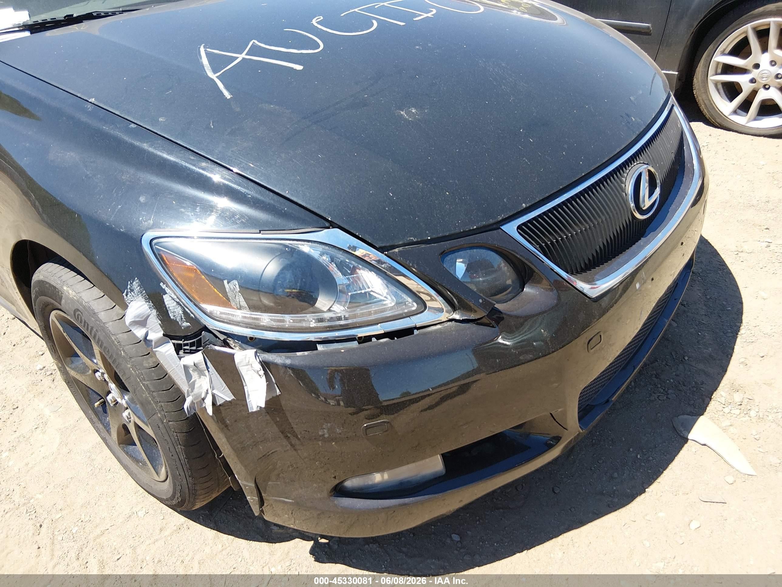 2007 Lexus Gs 350   Black vin: JTHCE96S270009349