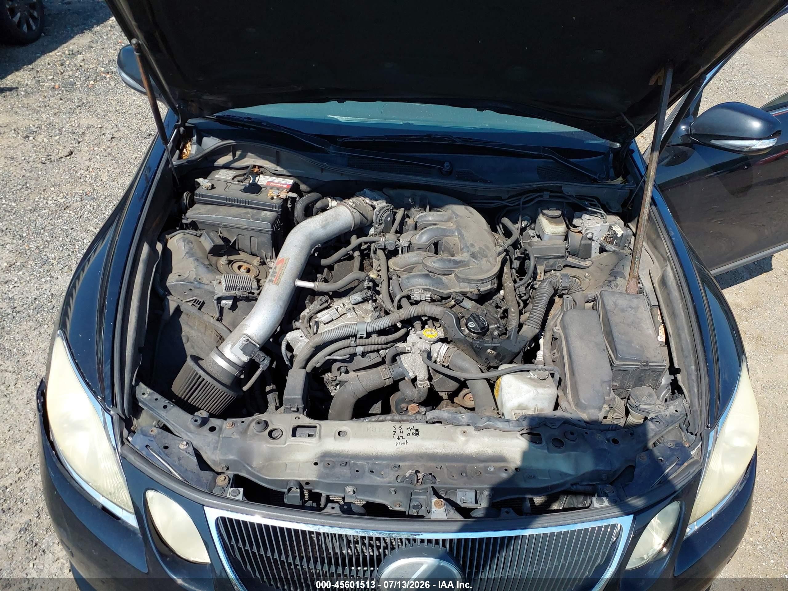 2008 Lexus Gs 350 Black vin: JTHCE96S280017971