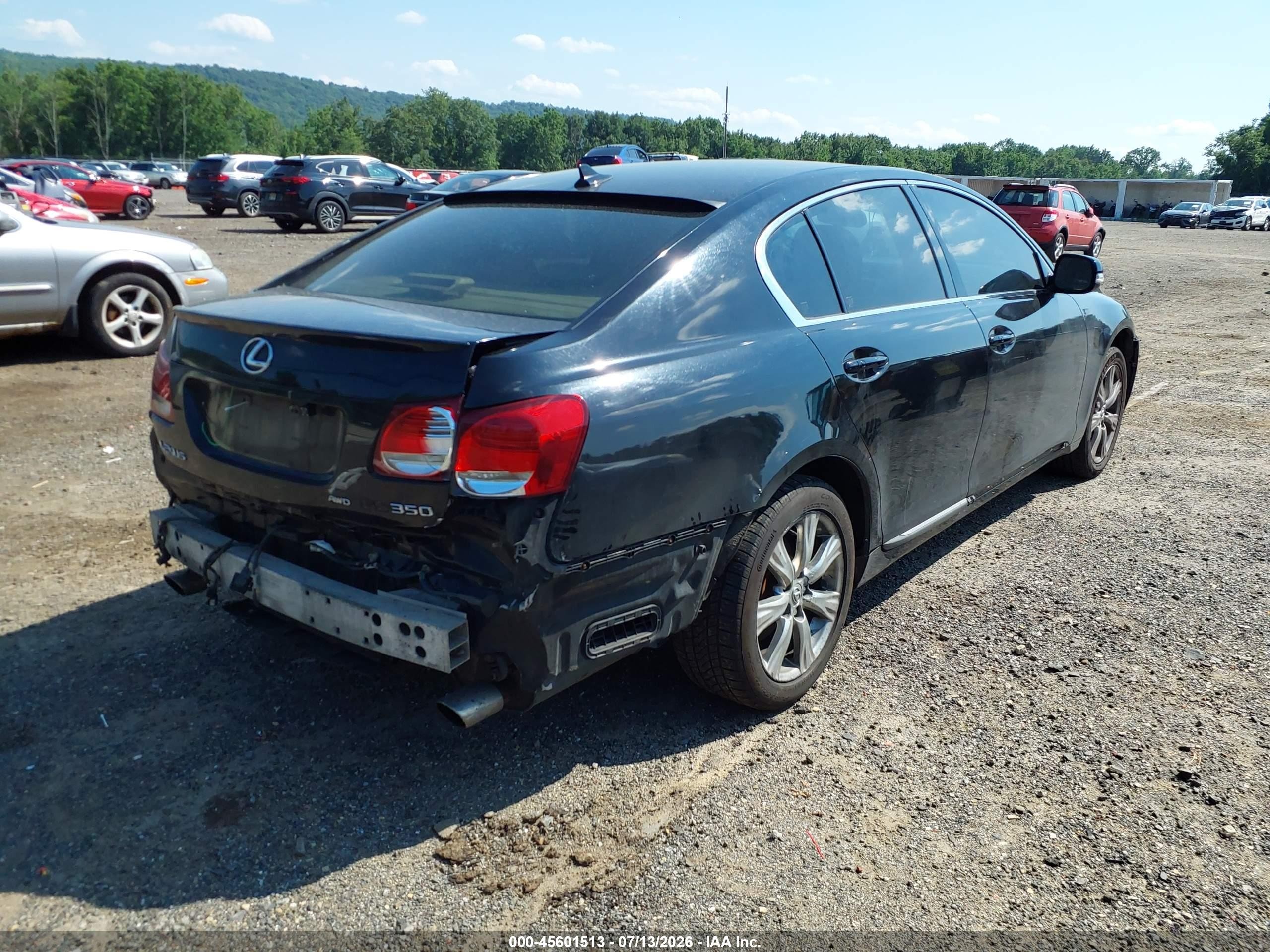 2008 Lexus Gs 350 Black vin: JTHCE96S280017971