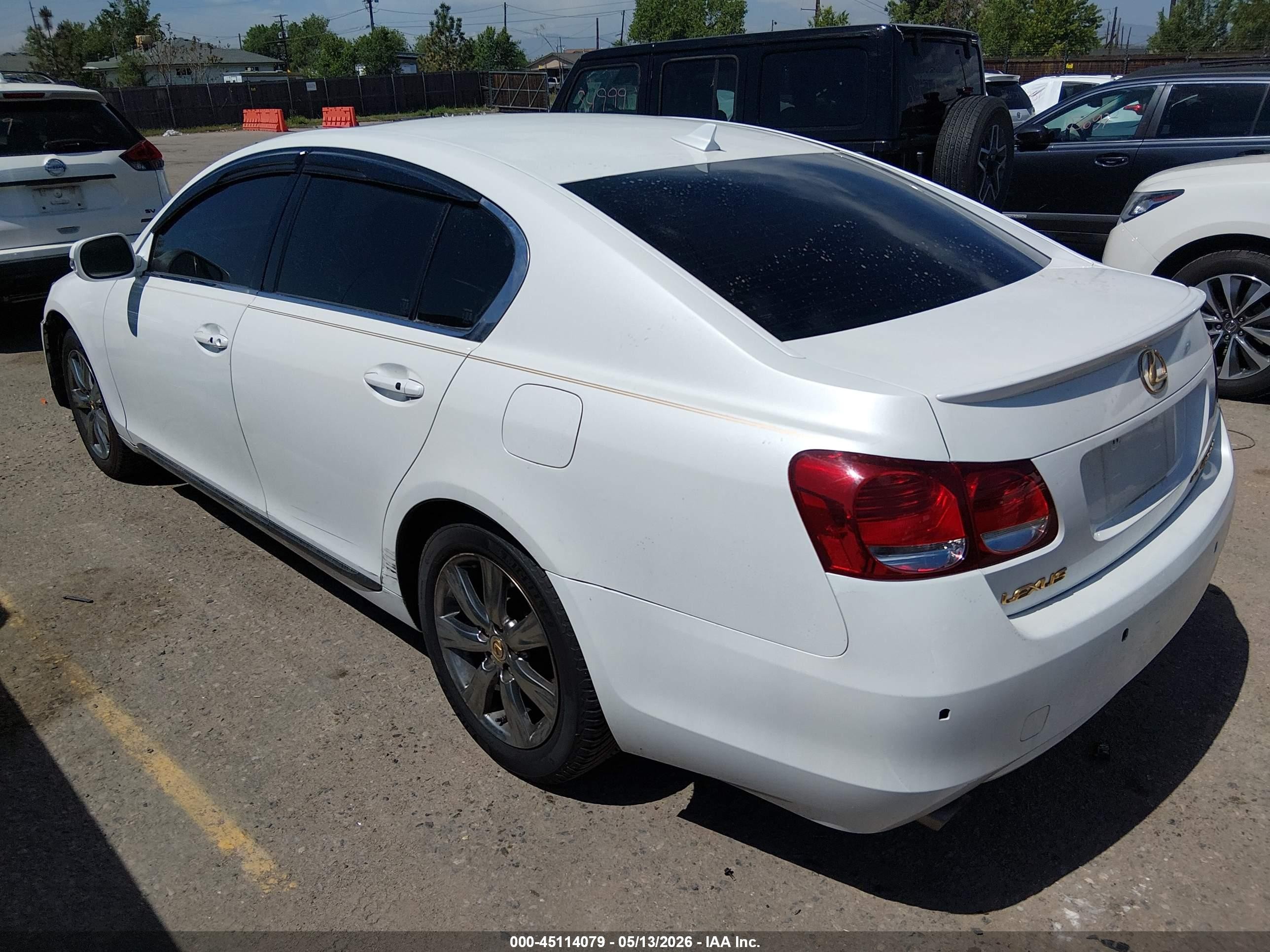 2008 Lexus Gs 350   White vin: JTHCE96S280019946