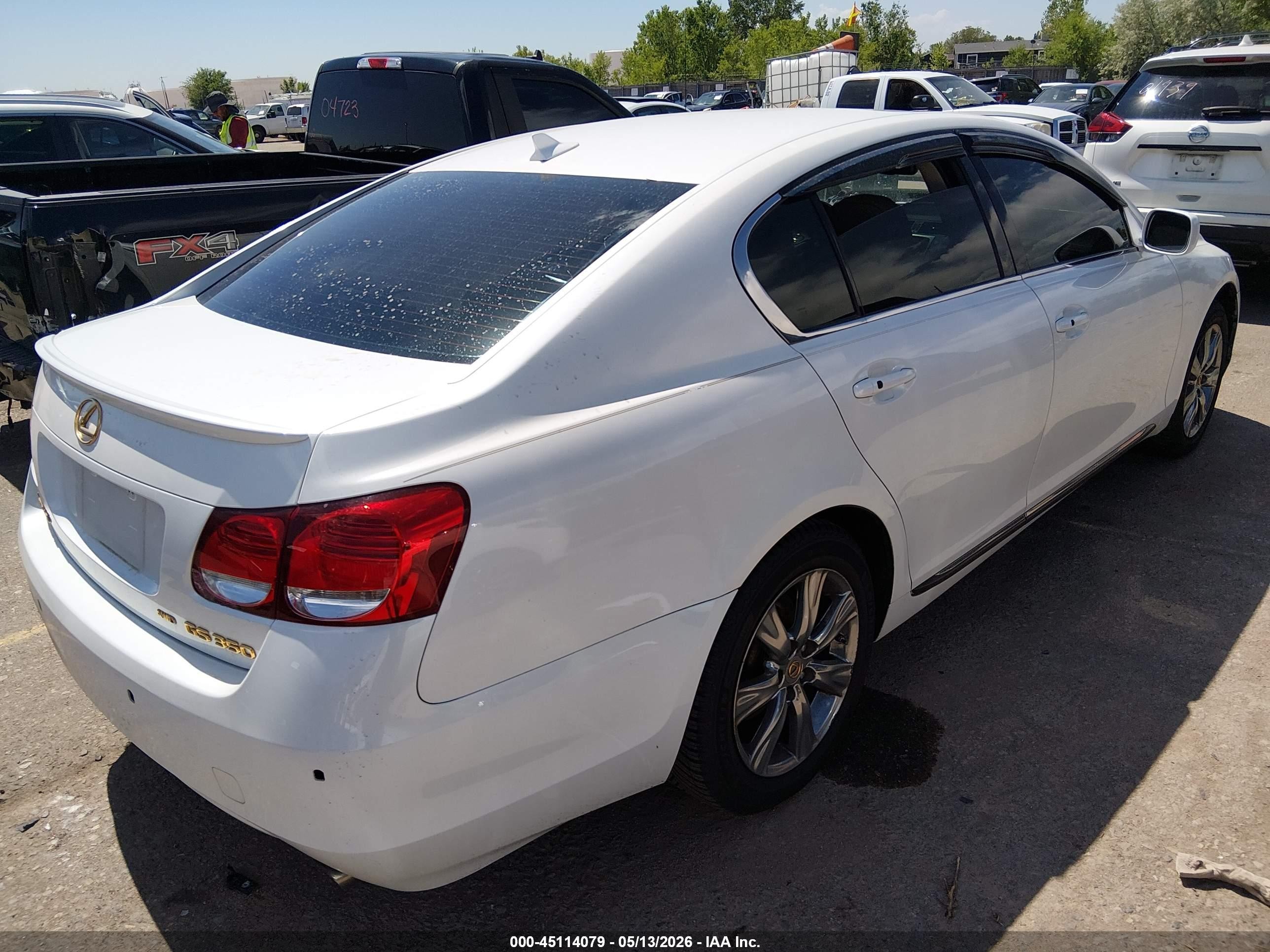 2008 Lexus Gs 350   White vin: JTHCE96S280019946