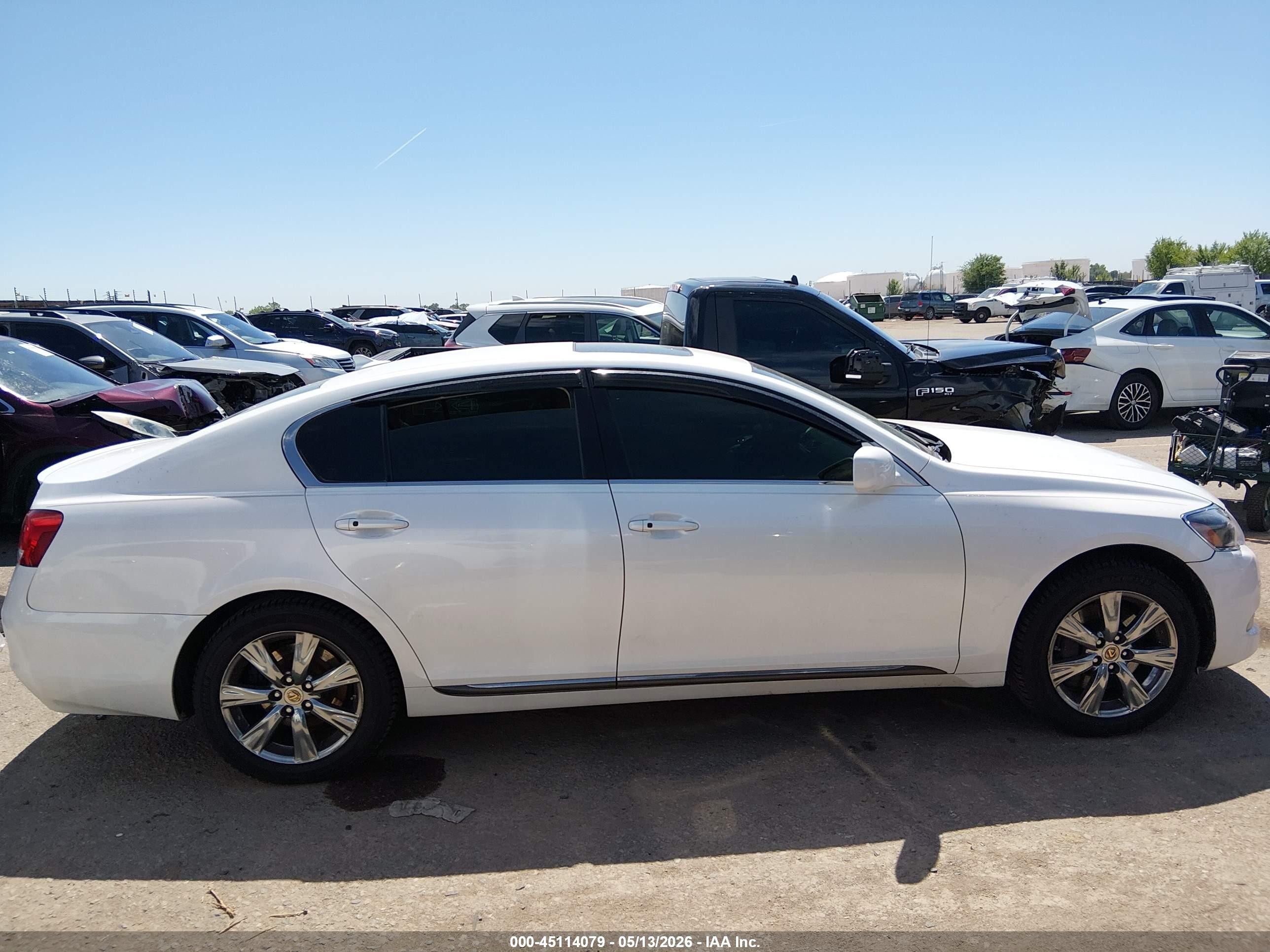 2008 Lexus Gs 350   White vin: JTHCE96S280019946