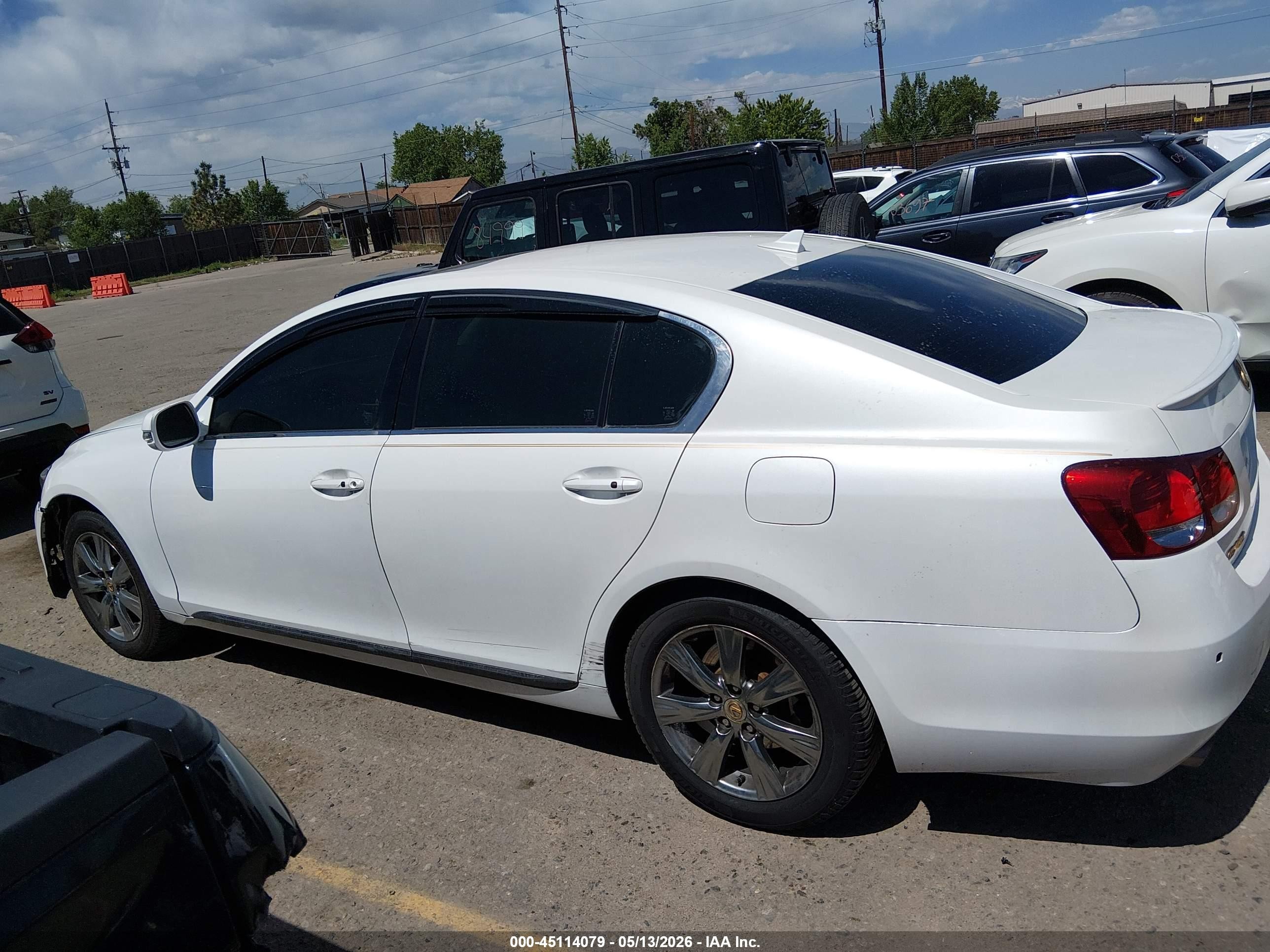 2008 Lexus Gs 350   White vin: JTHCE96S280019946