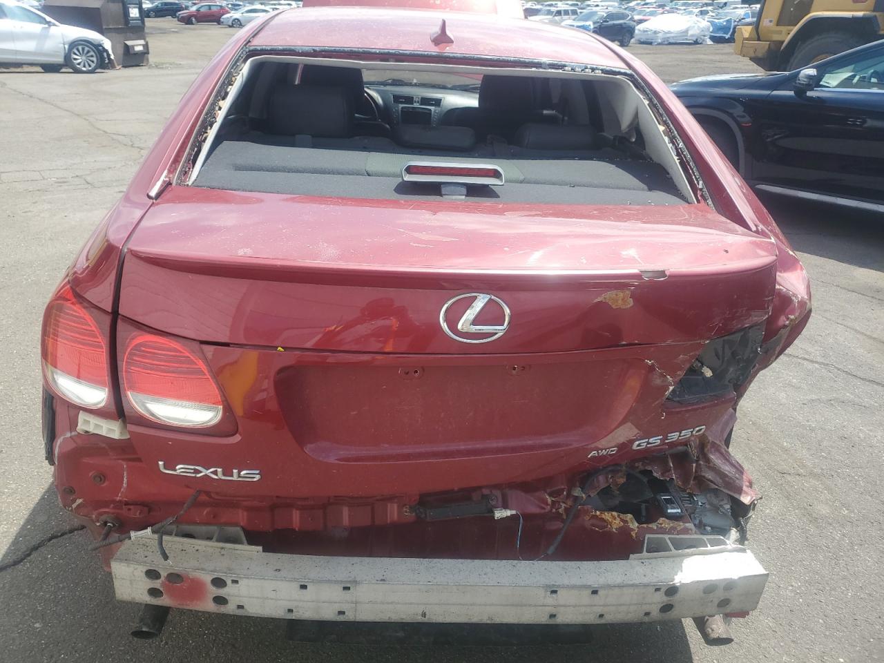 2009 Lexus Gs 350 Красный vin: JTHCE96S290023951 Damage: Deck Lid, Severe Damage, Replacement Required