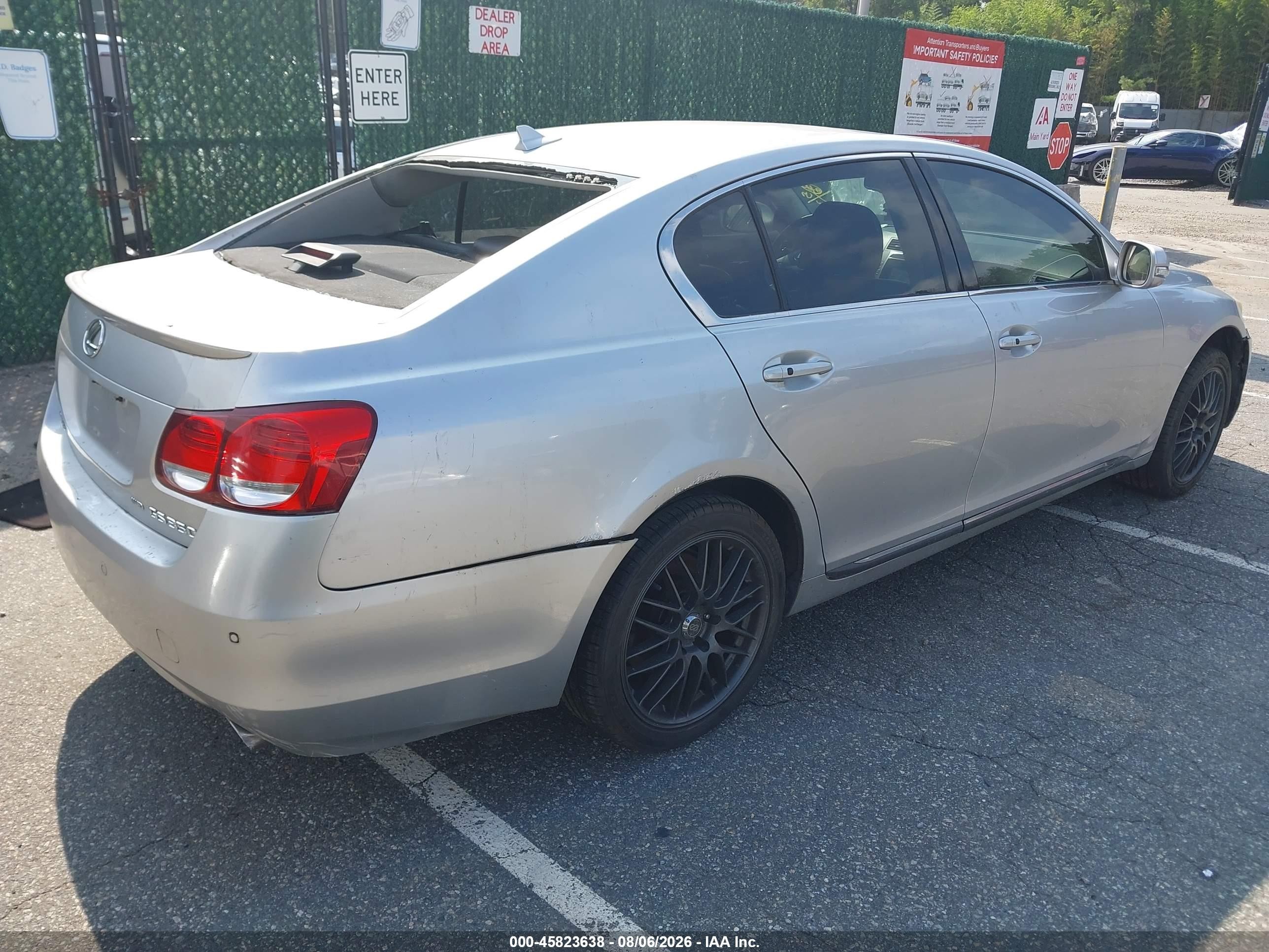 2008 Lexus Gs 350   Silver vin: JTHCE96S380014819