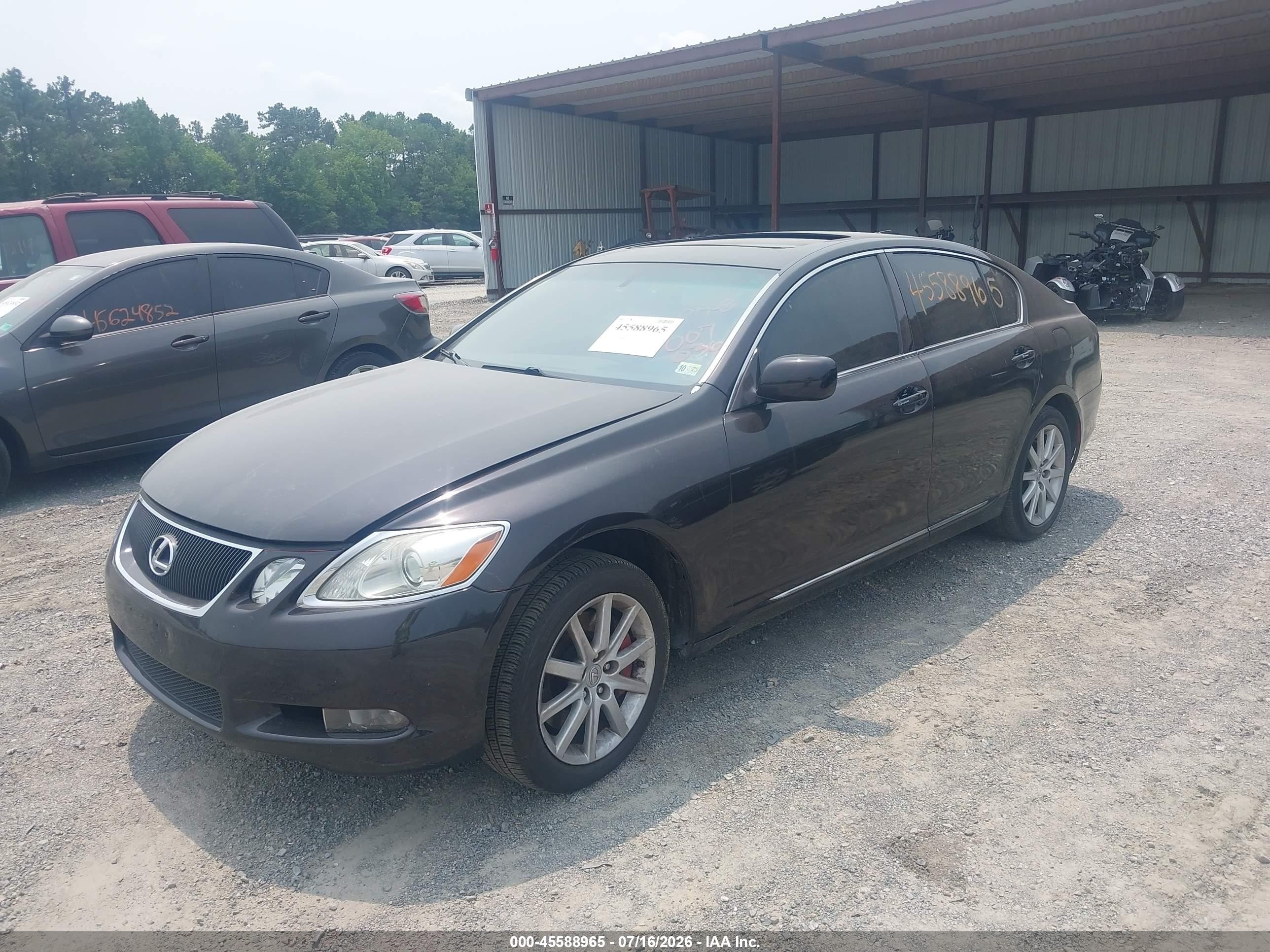2007 Lexus Gs 350   Black vin: JTHCE96S470007036