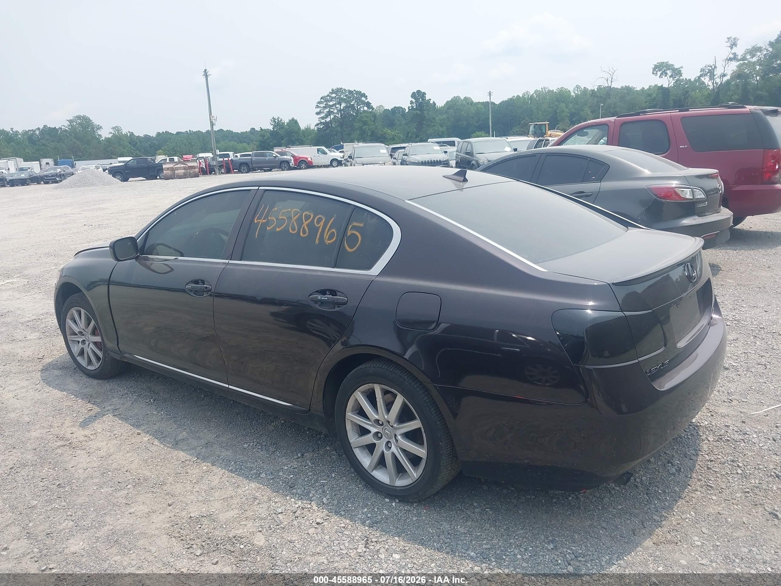 2007 Lexus Gs 350   Black vin: JTHCE96S470007036