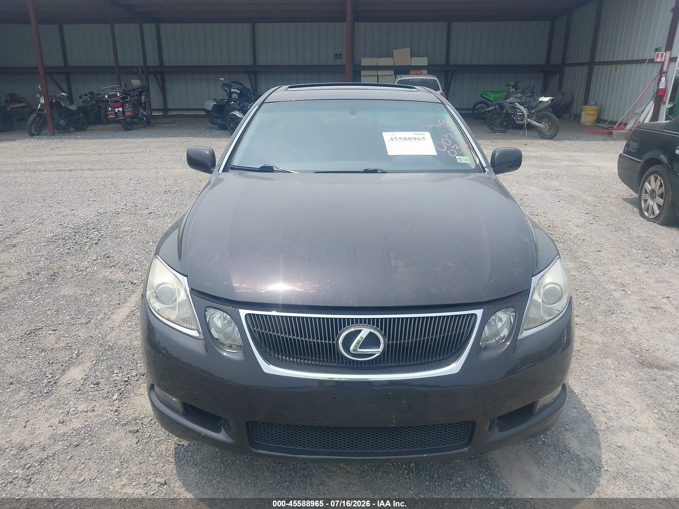 2007 Lexus Gs 350   Black vin: JTHCE96S470007036