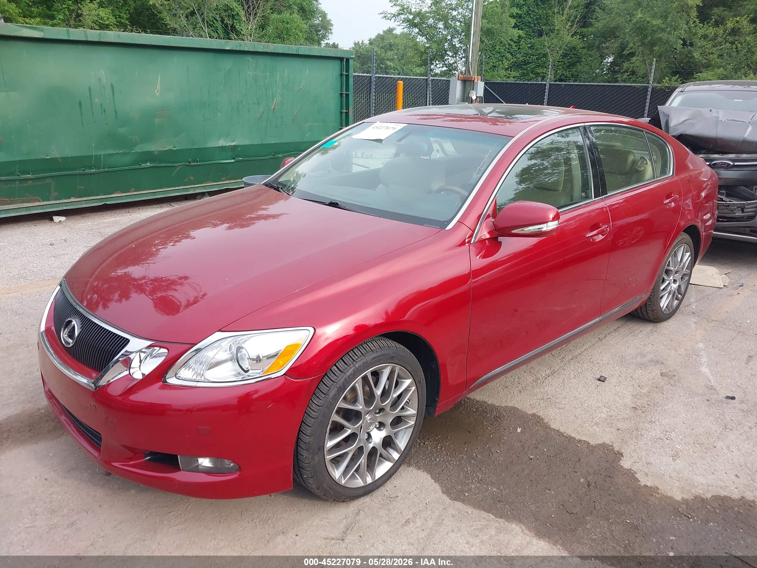 2008 Lexus Gs 350   Red vin: JTHCE96S480013212