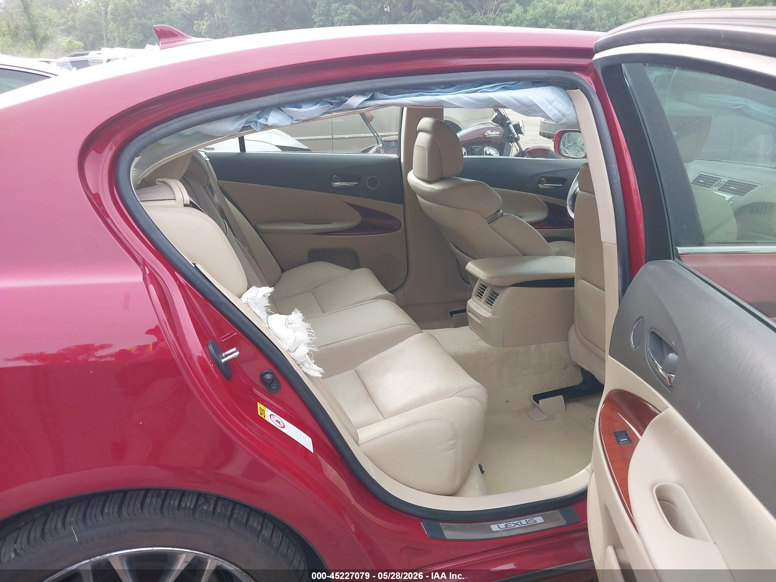 2008 Lexus Gs 350   Red vin: JTHCE96S480013212