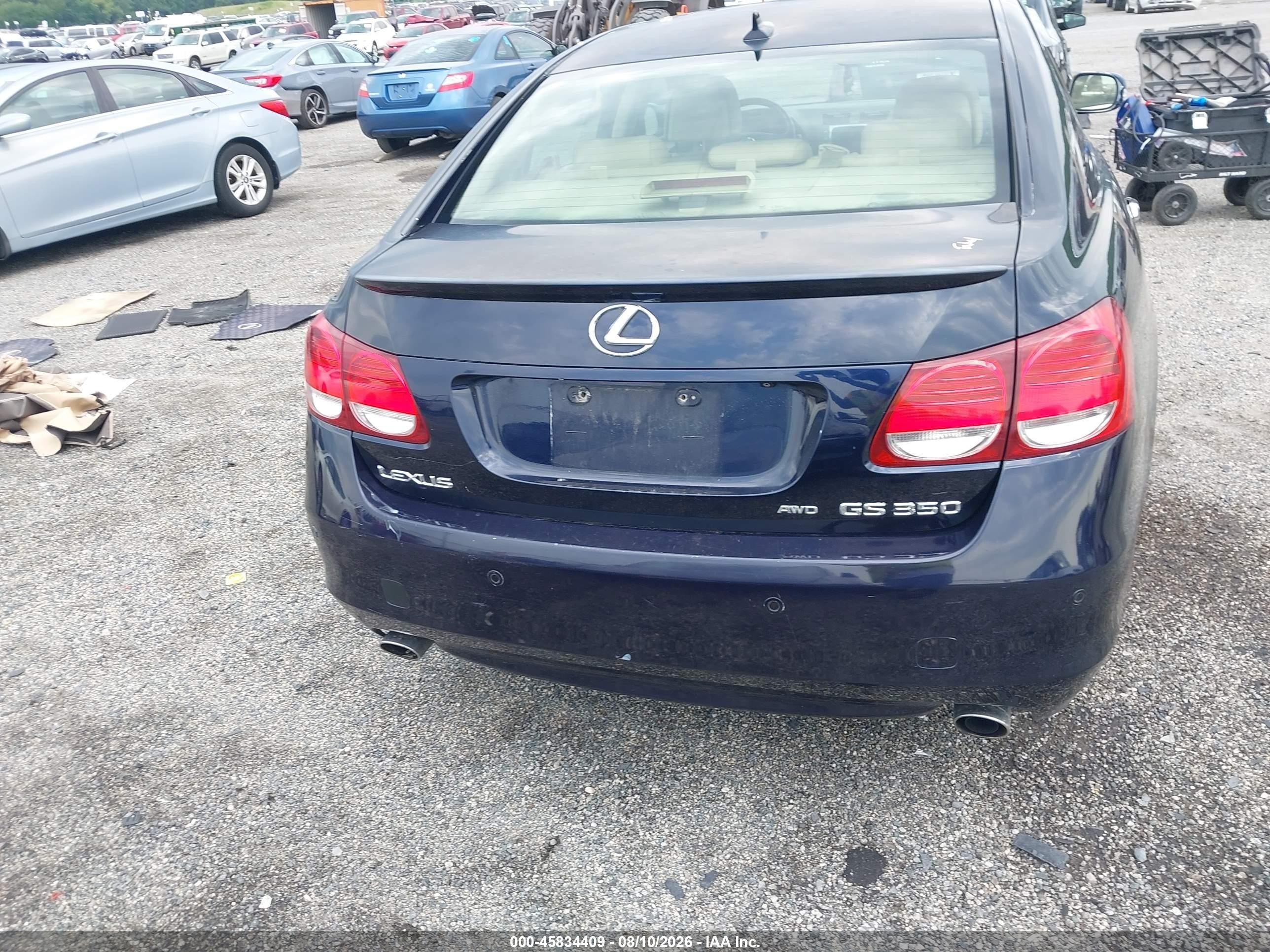 2009 Lexus Gs 350   Blue vin: JTHCE96S490022543