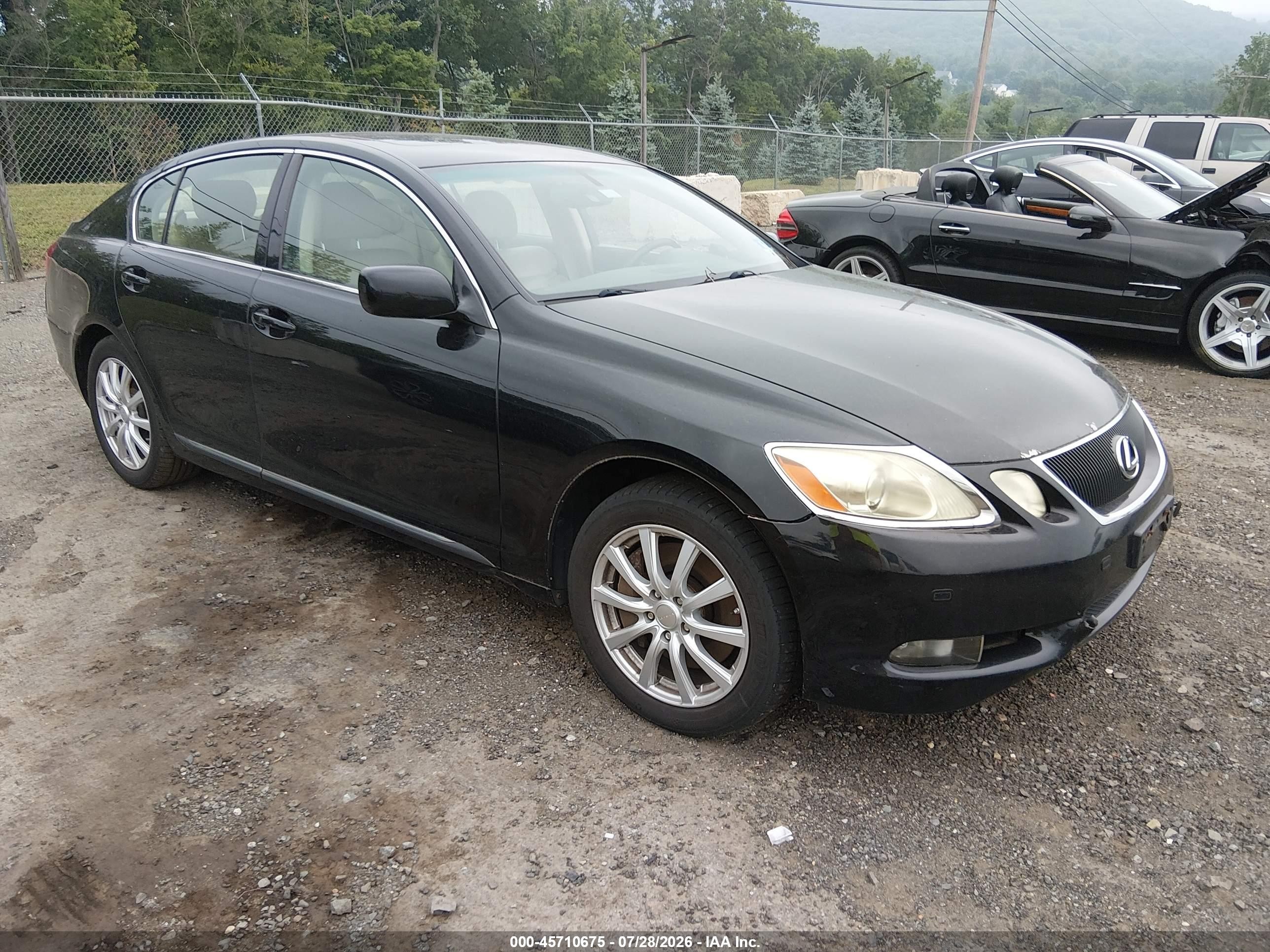 2007 Lexus Gs 350   Black vin: JTHCE96S670005076