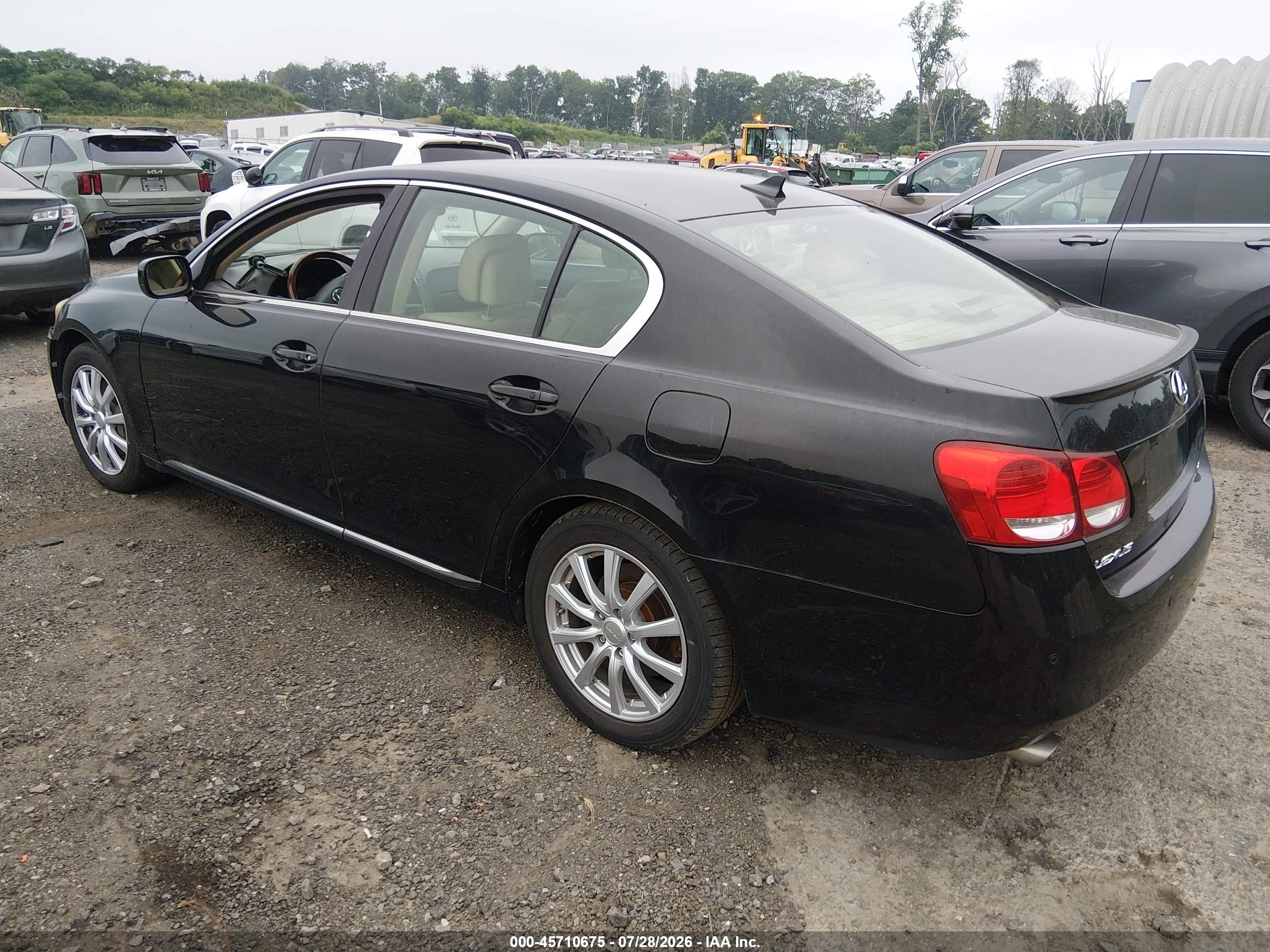 2007 Lexus Gs 350   Black vin: JTHCE96S670005076