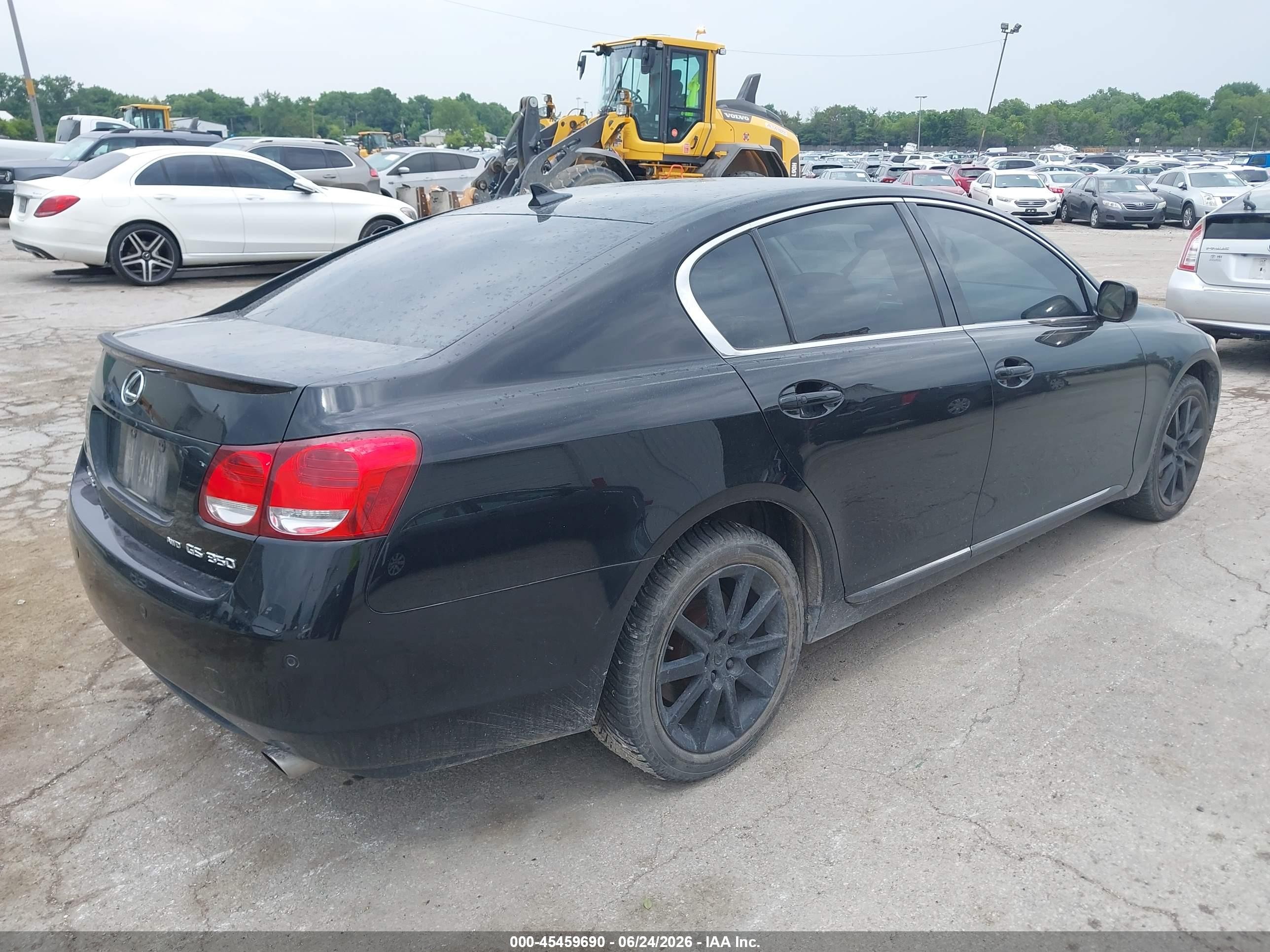 2007 Lexus Gs 350 Black vin: JTHCE96S670009676