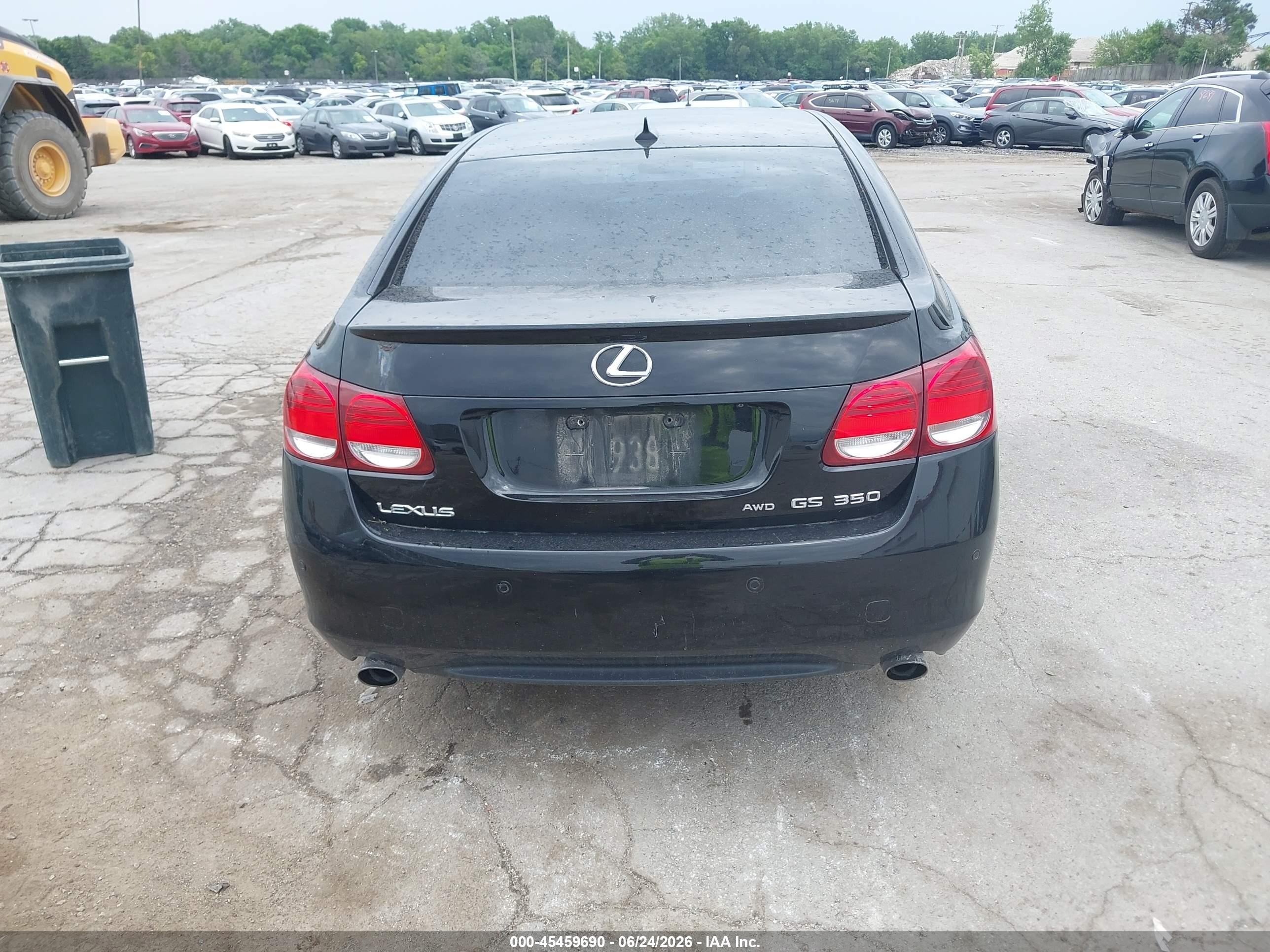 2007 Lexus Gs 350 Black vin: JTHCE96S670009676