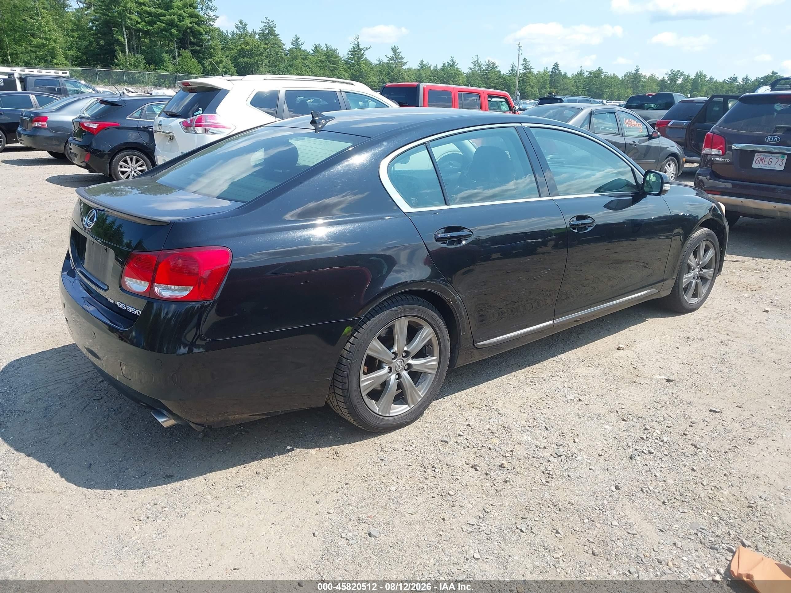 2008 Lexus Gs 350   Черный vin: JTHCE96S680017973