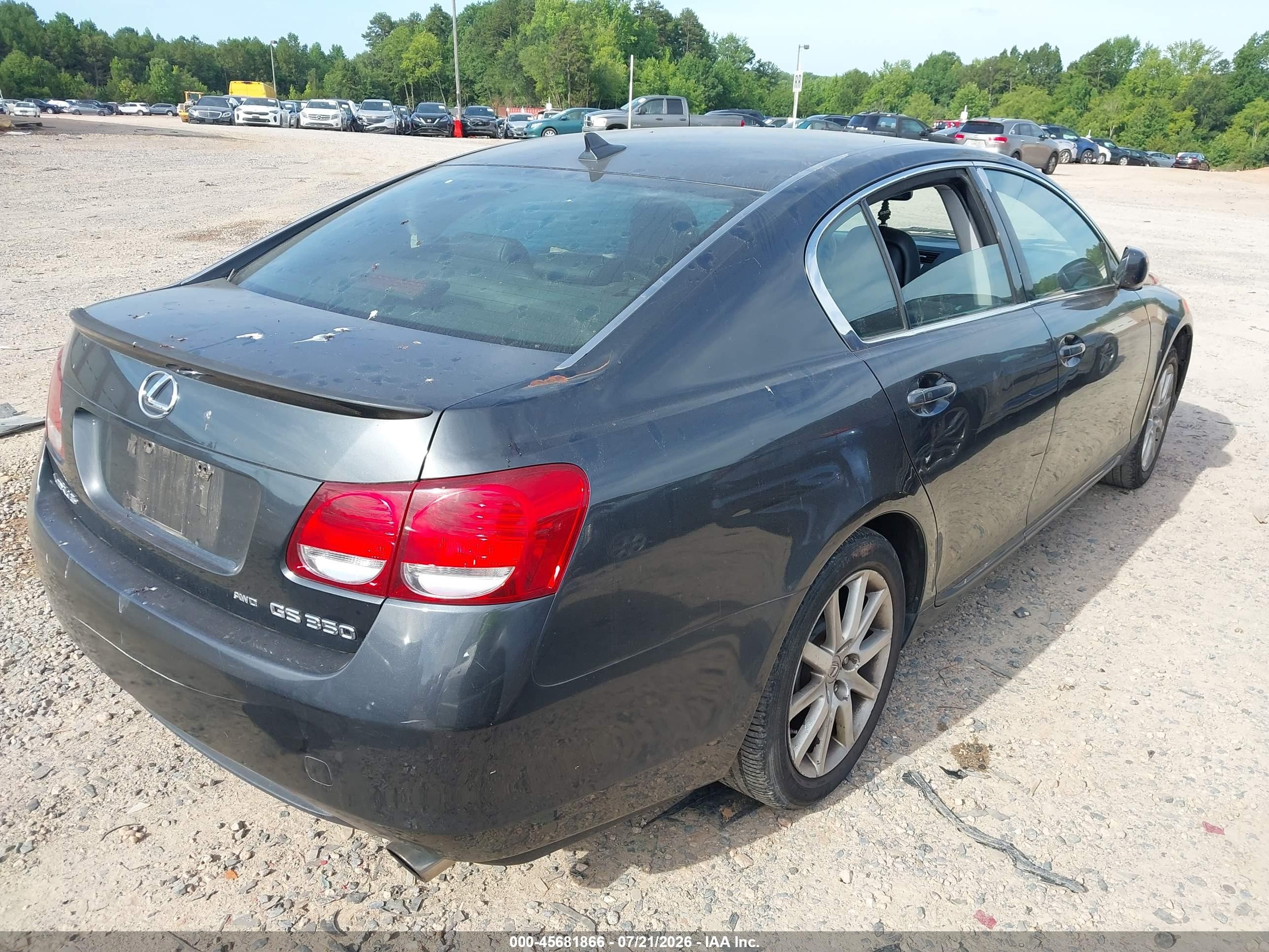 2007 Lexus Gs 350 Blue vin: JTHCE96S770002218