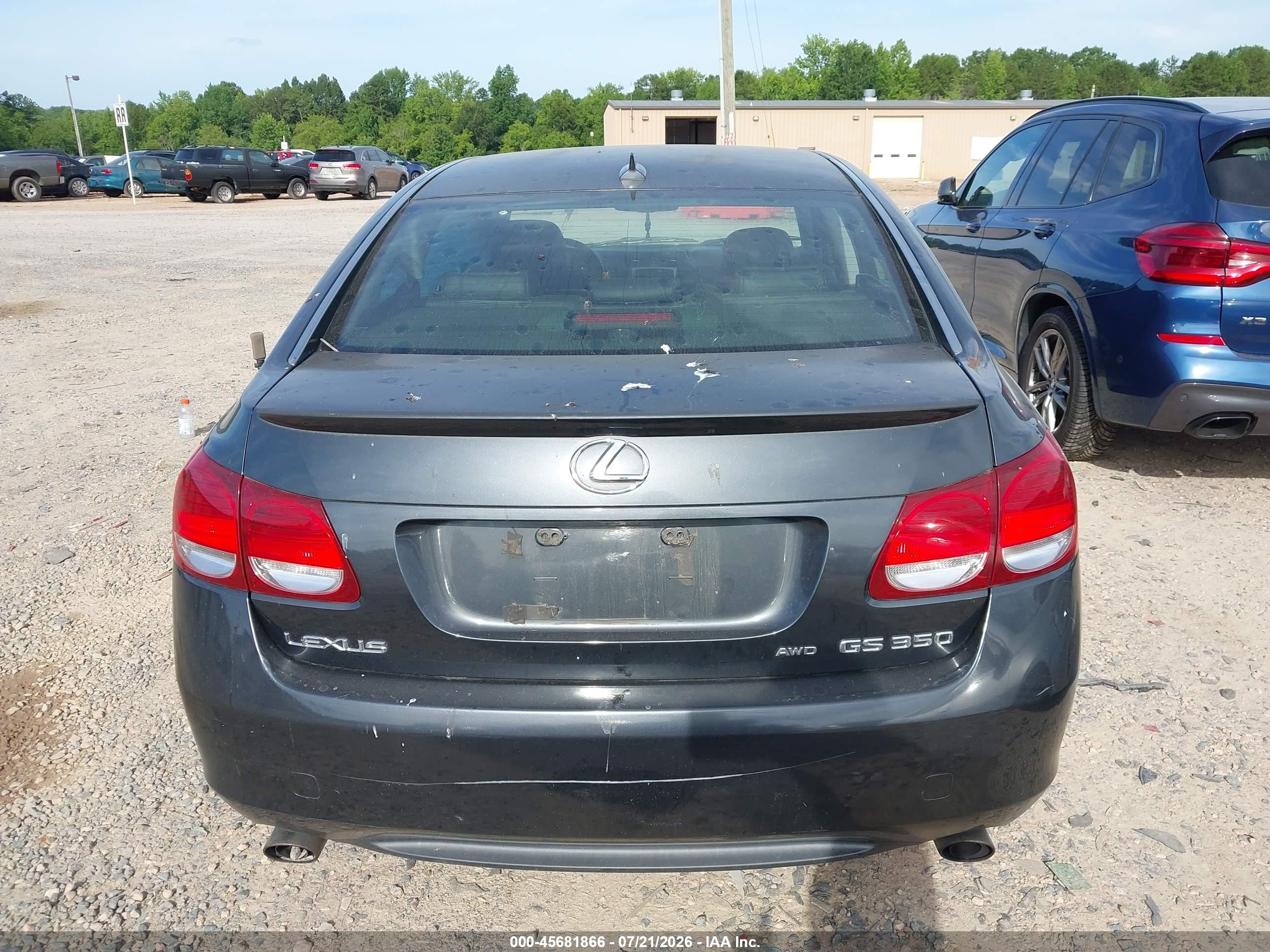 2007 Lexus Gs 350 Blue vin: JTHCE96S770002218