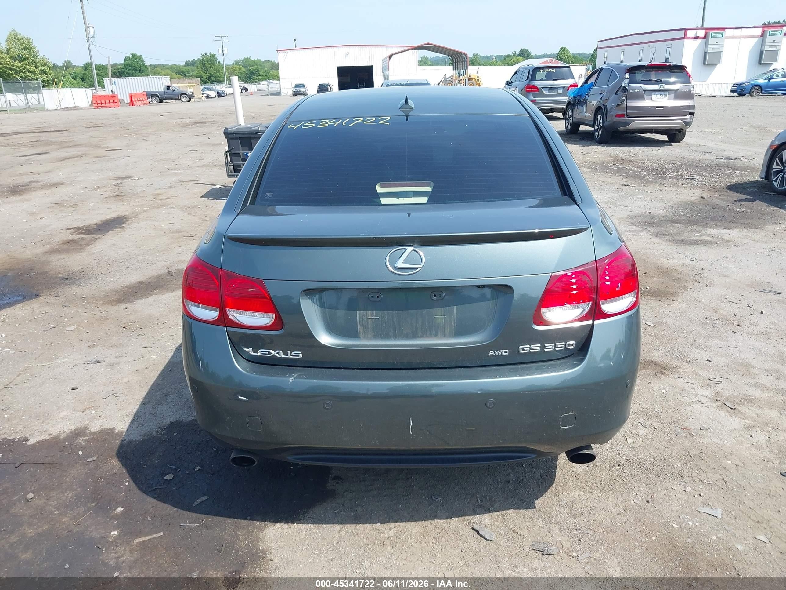 2007 Lexus Gs 350 Green vin: JTHCE96S770011176