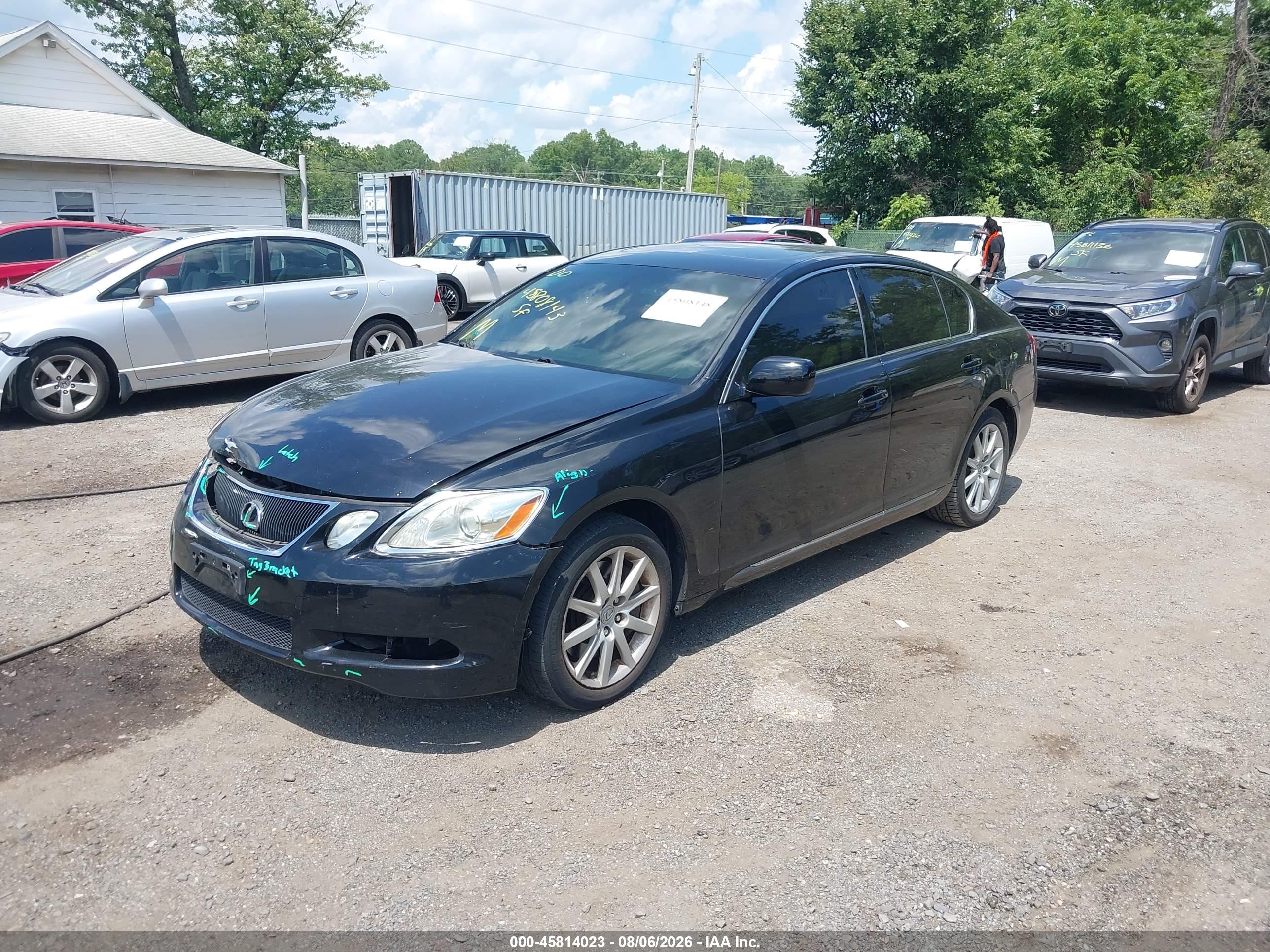 2007 Lexus Gs 350   Black vin: JTHCE96S870003071