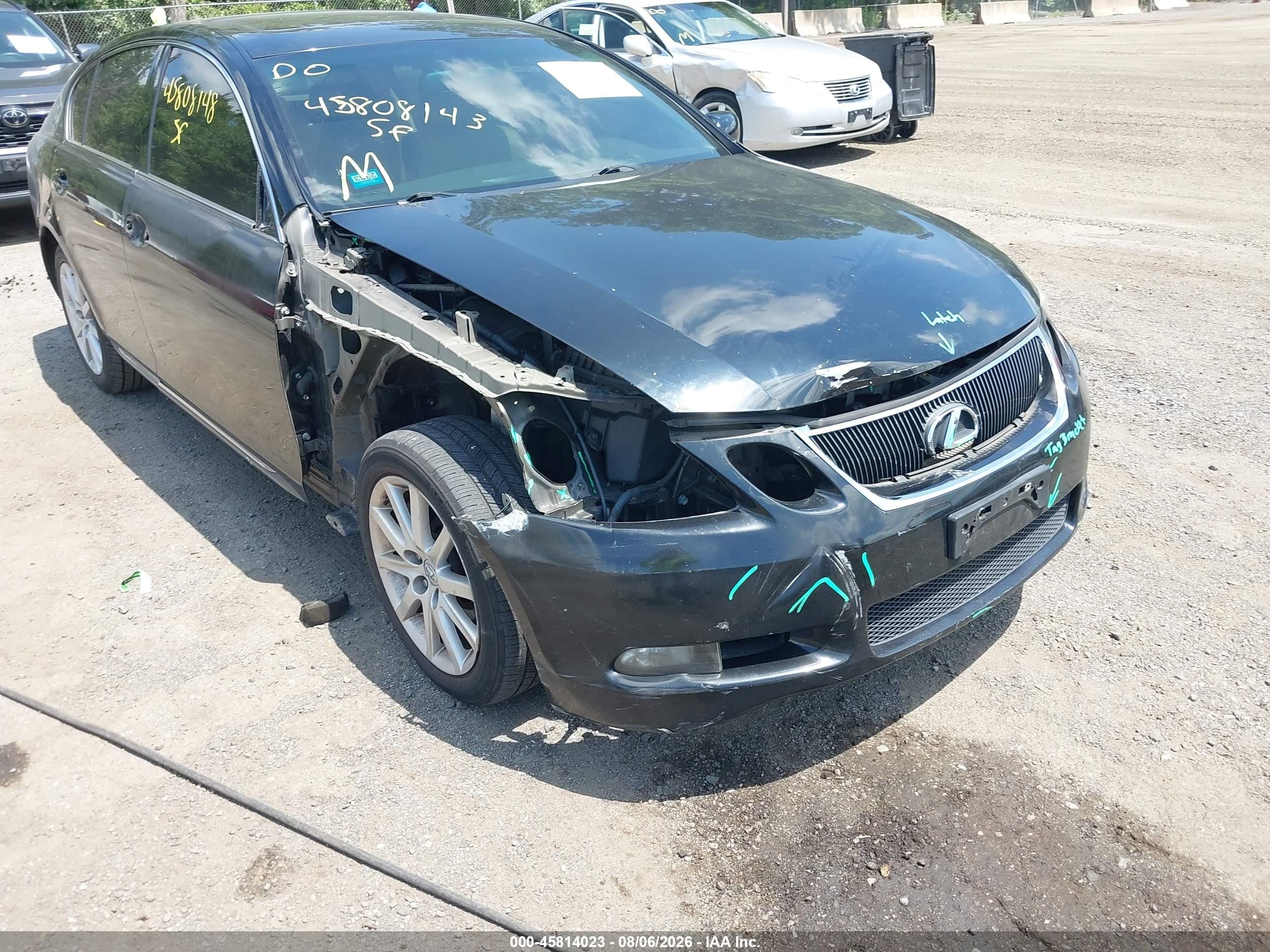 2007 Lexus Gs 350   Black vin: JTHCE96S870003071
