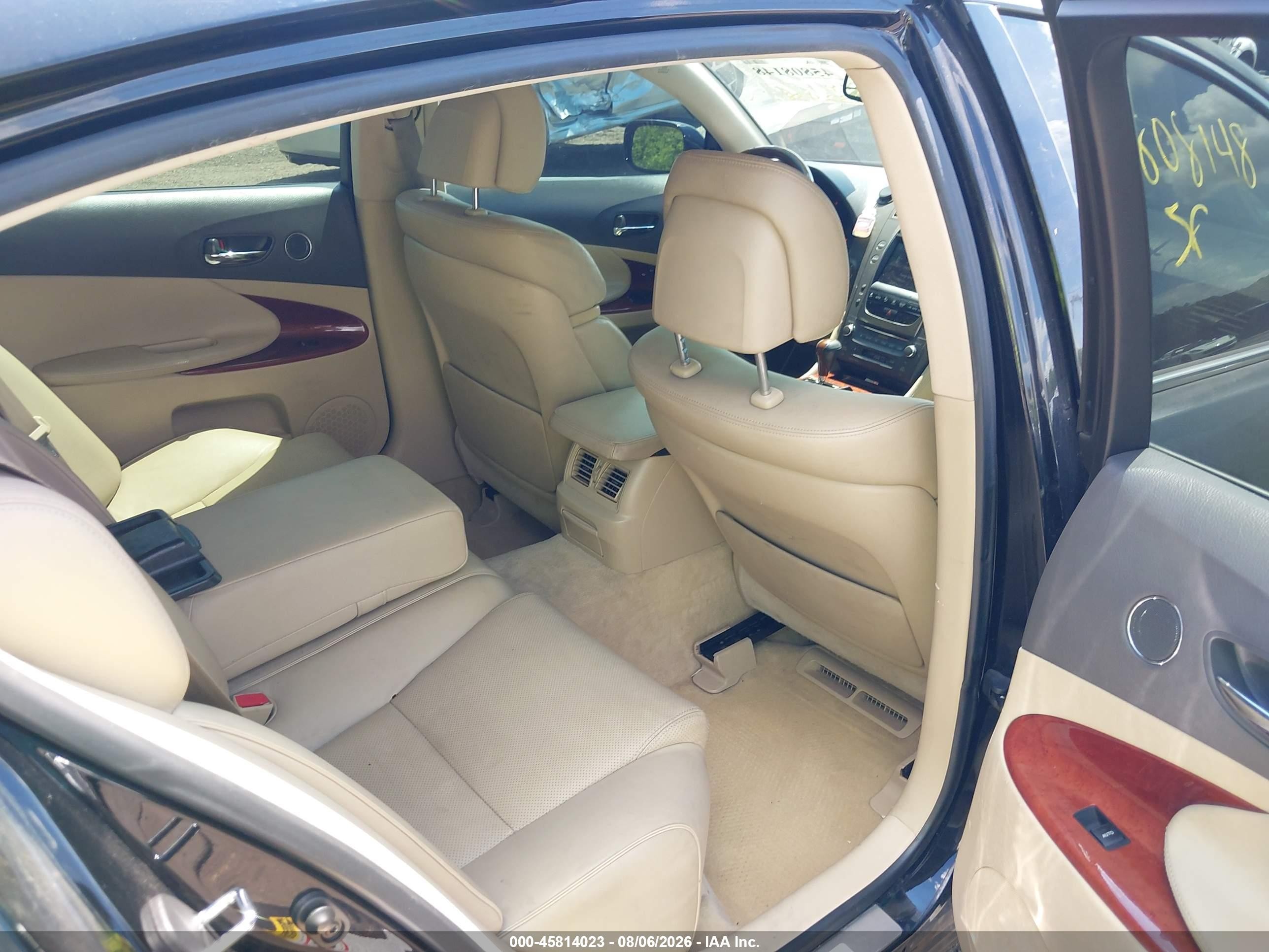 2007 Lexus Gs 350   Black vin: JTHCE96S870003071