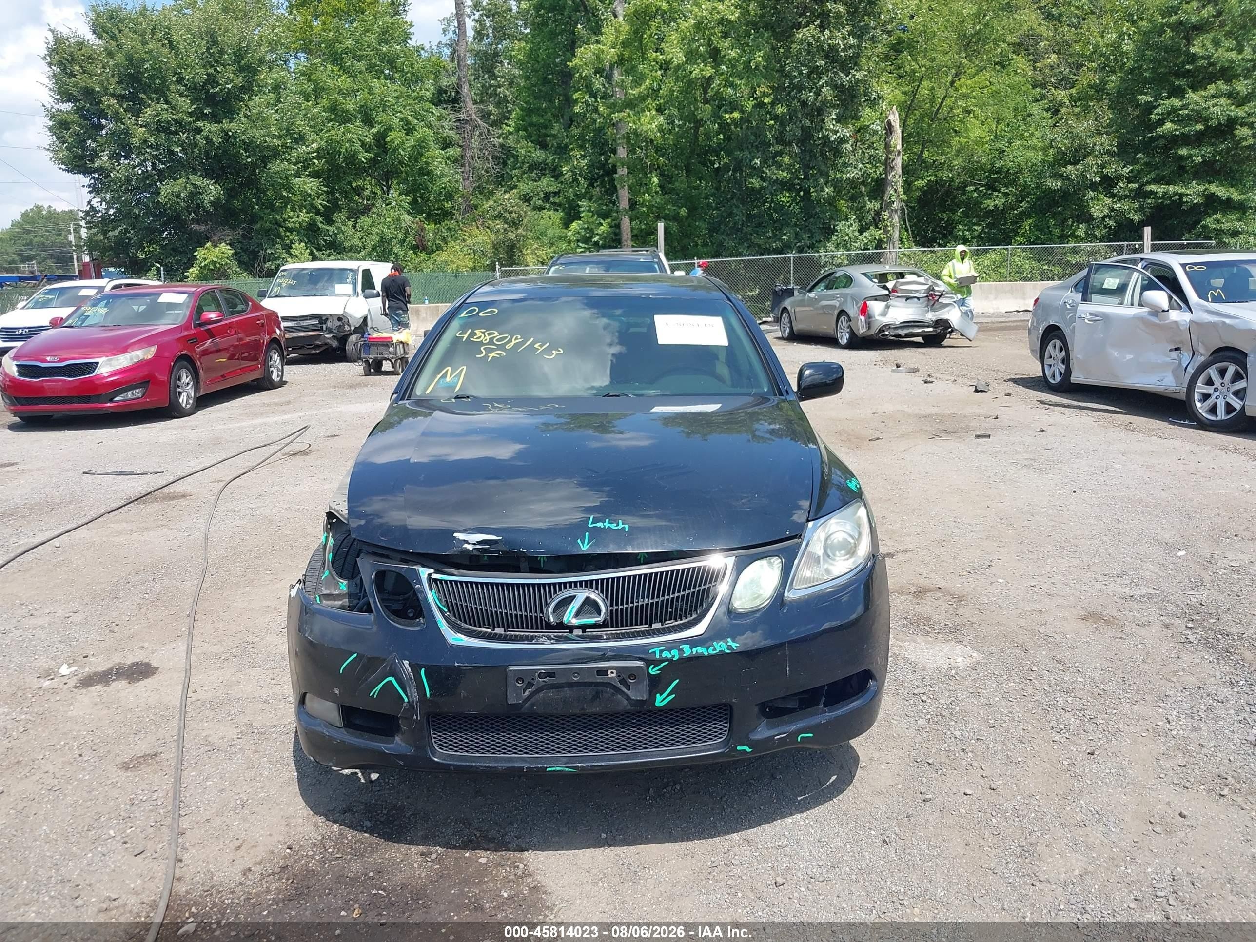 2007 Lexus Gs 350   Black vin: JTHCE96S870003071