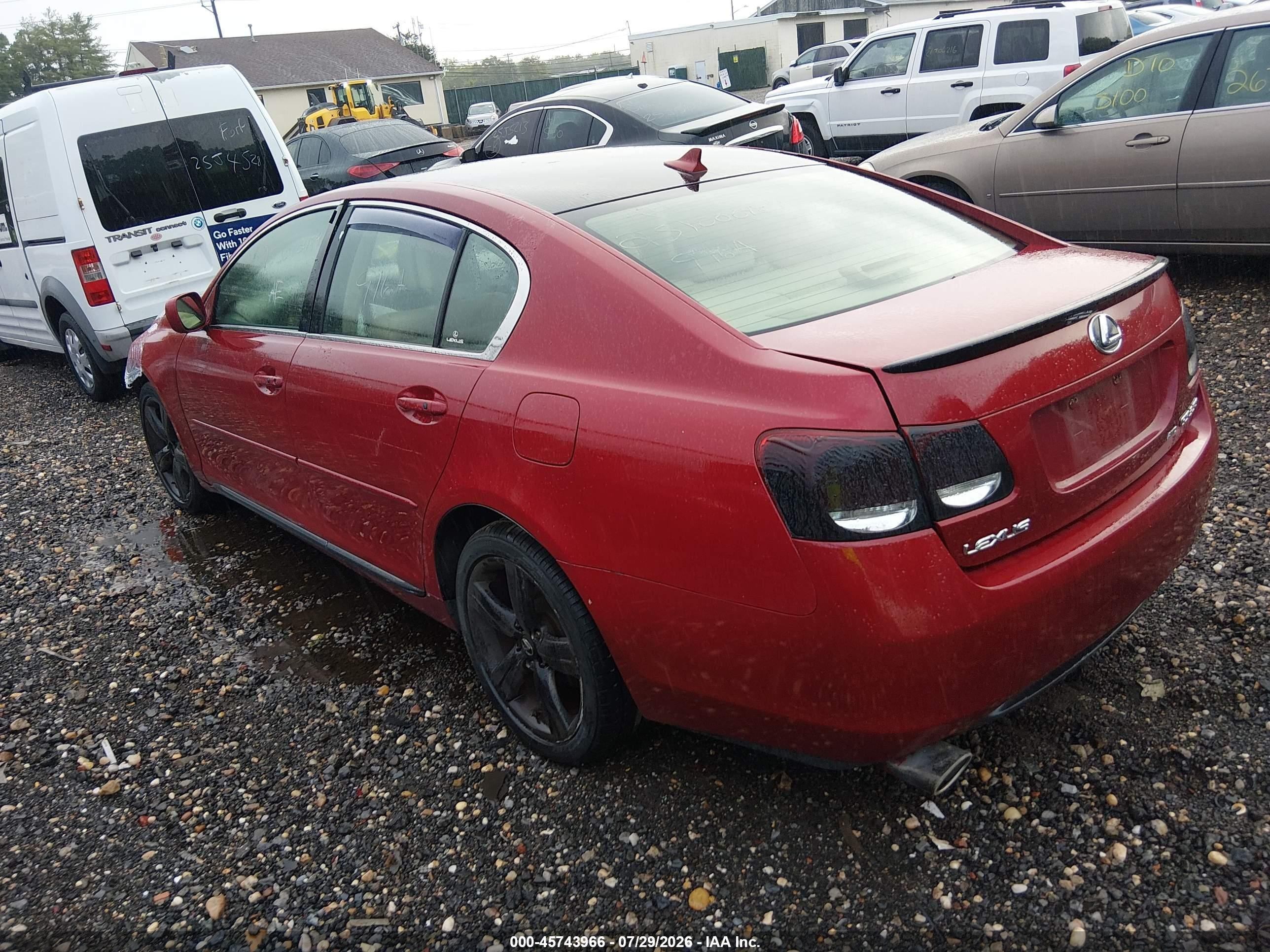 2007 Lexus Gs 350   Red vin: JTHCE96S870007119