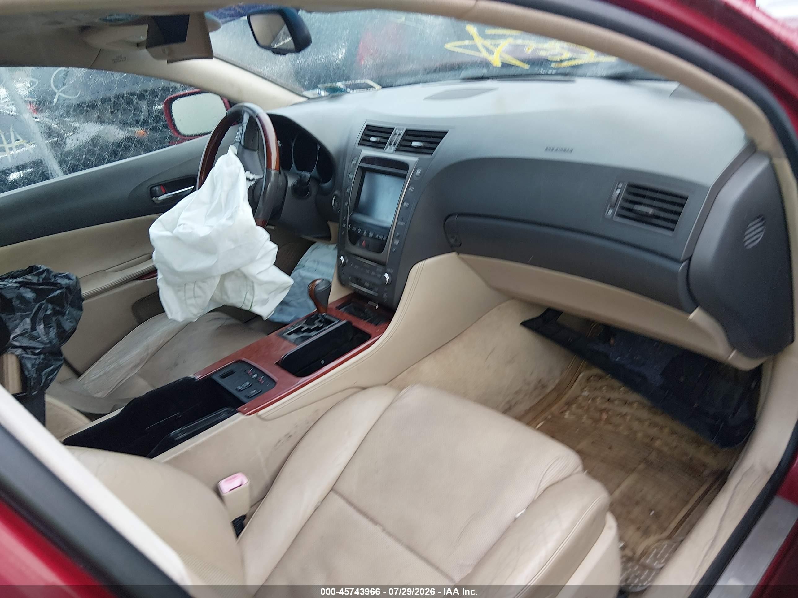 2007 Lexus Gs 350   Red vin: JTHCE96S870007119