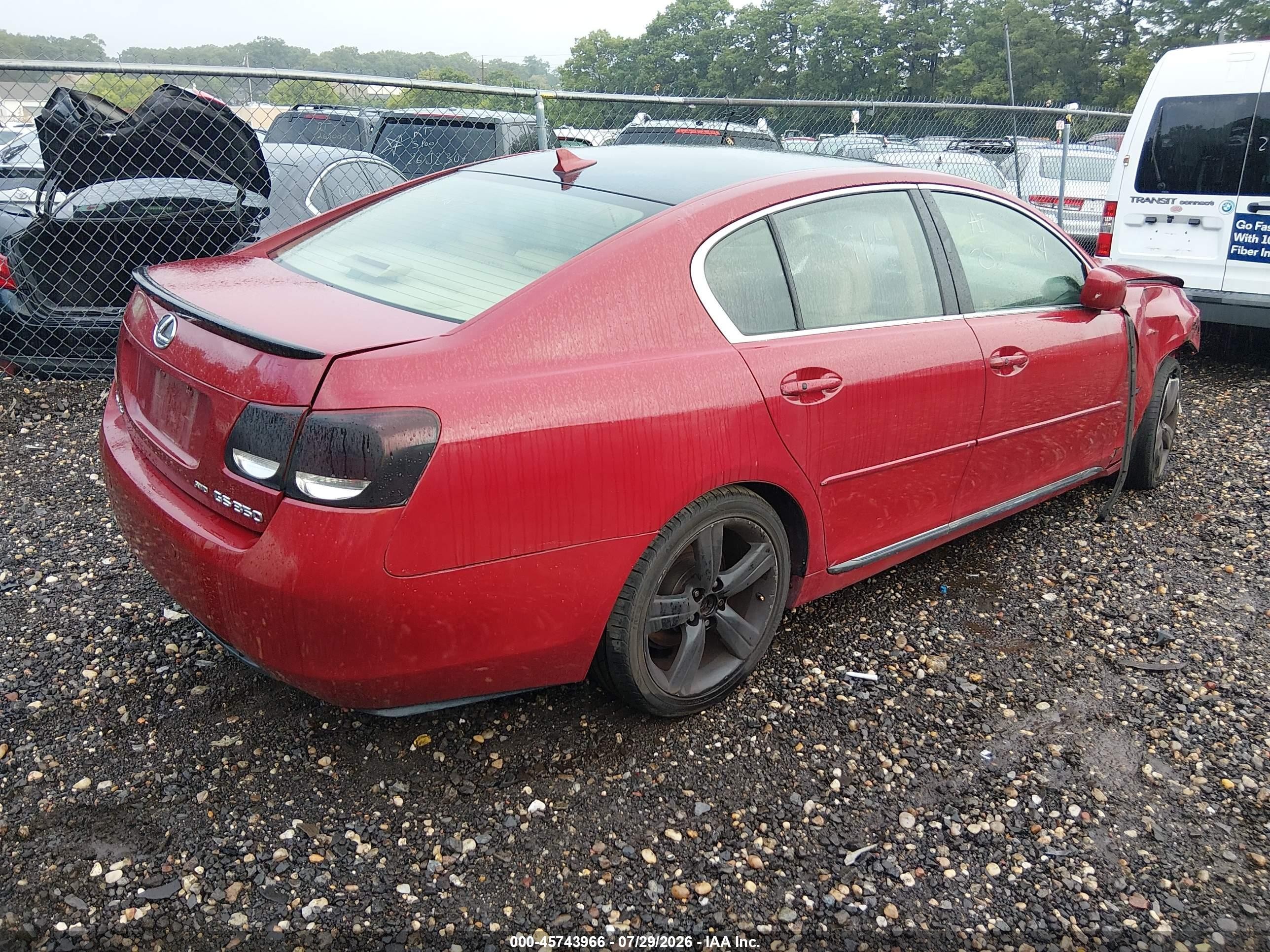 2007 Lexus Gs 350   Red vin: JTHCE96S870007119