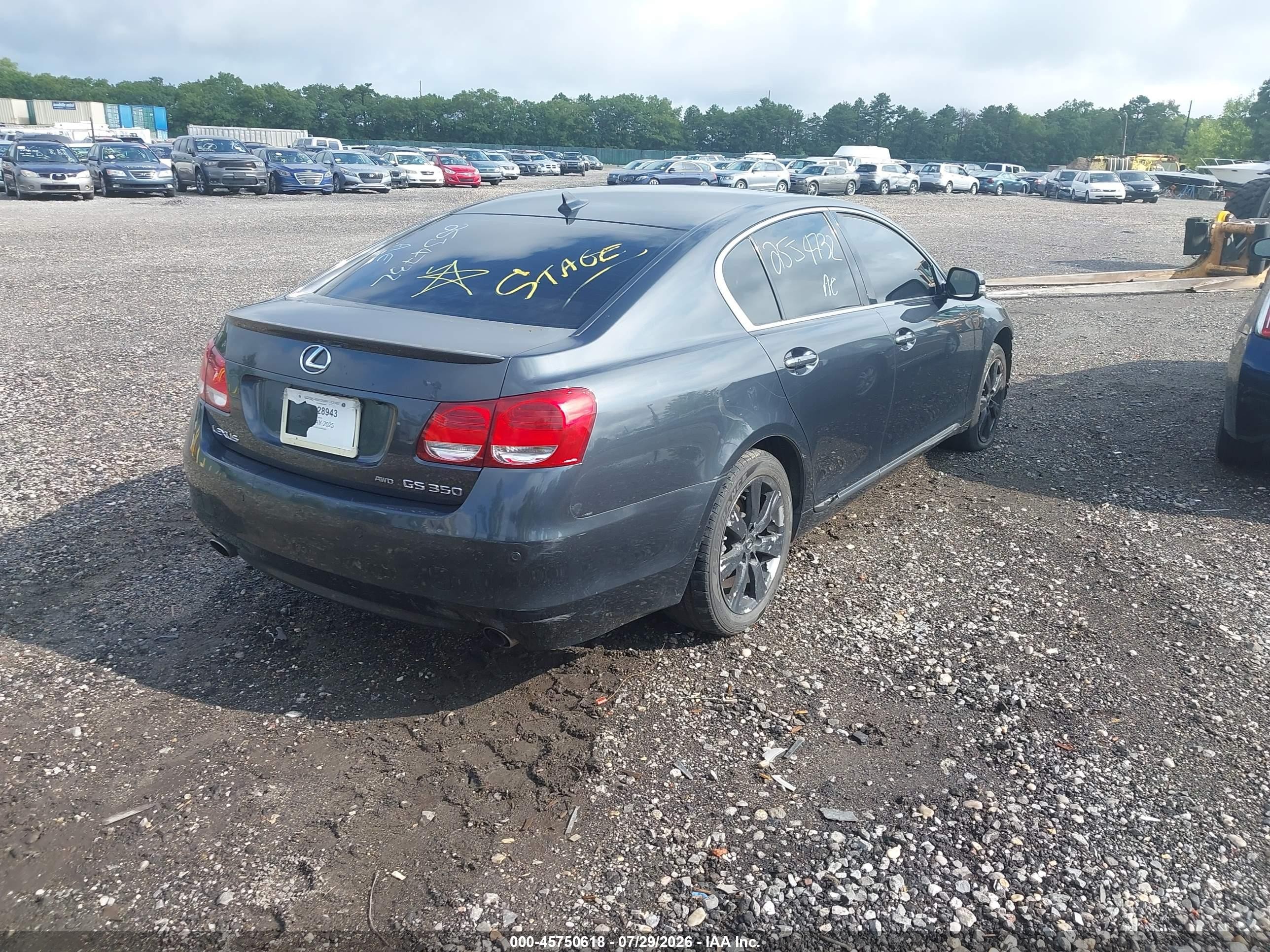 2008 Lexus Gs 350   Black vin: JTHCE96S880016307