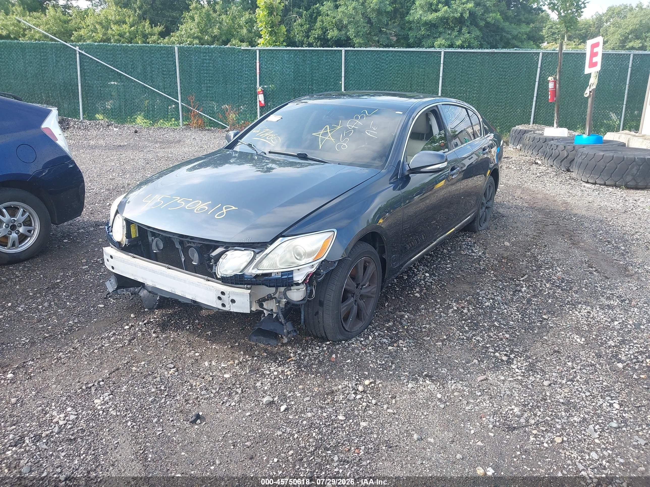 2008 Lexus Gs 350   Black vin: JTHCE96S880016307