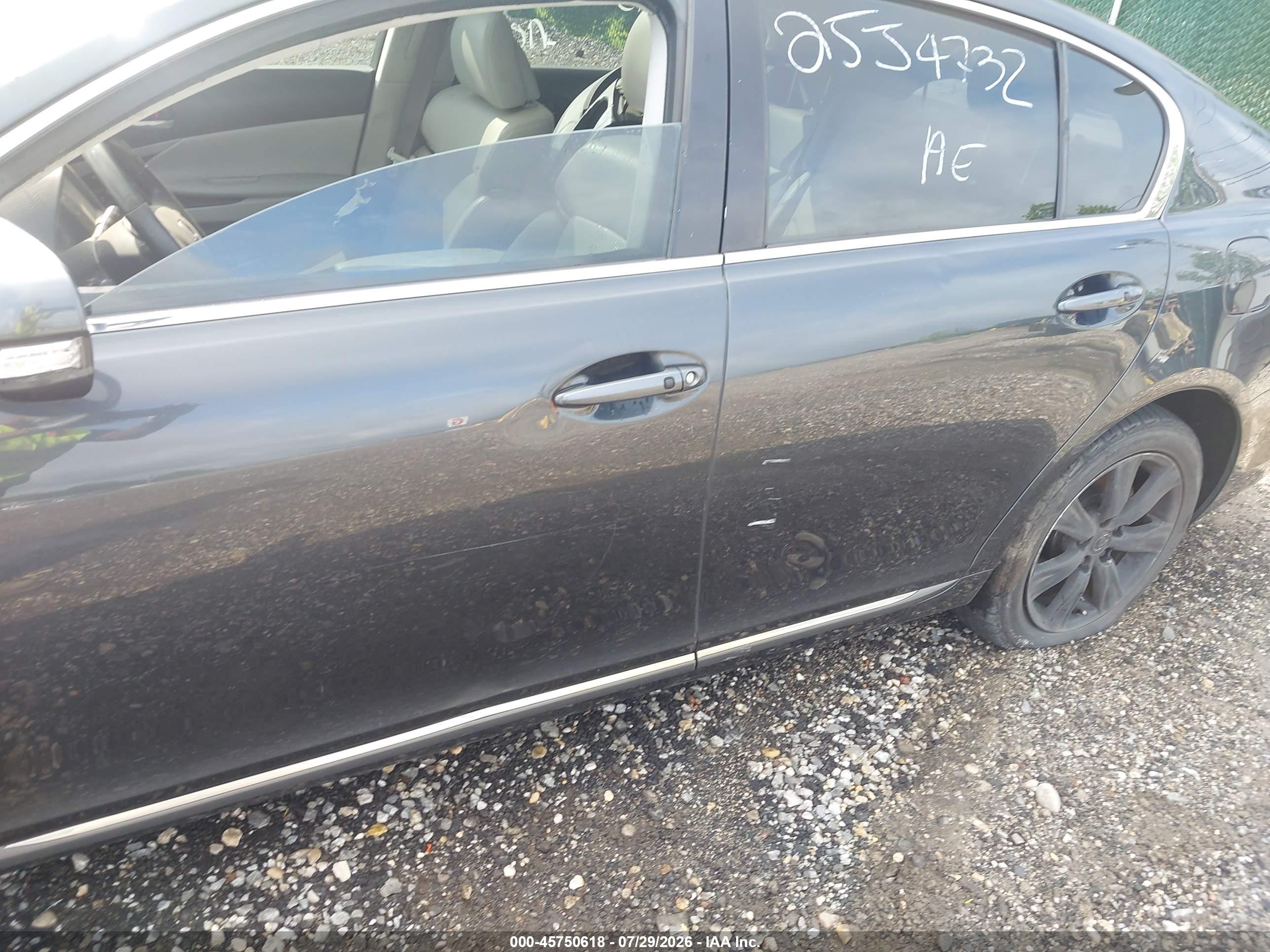 2008 Lexus Gs 350   Black vin: JTHCE96S880016307