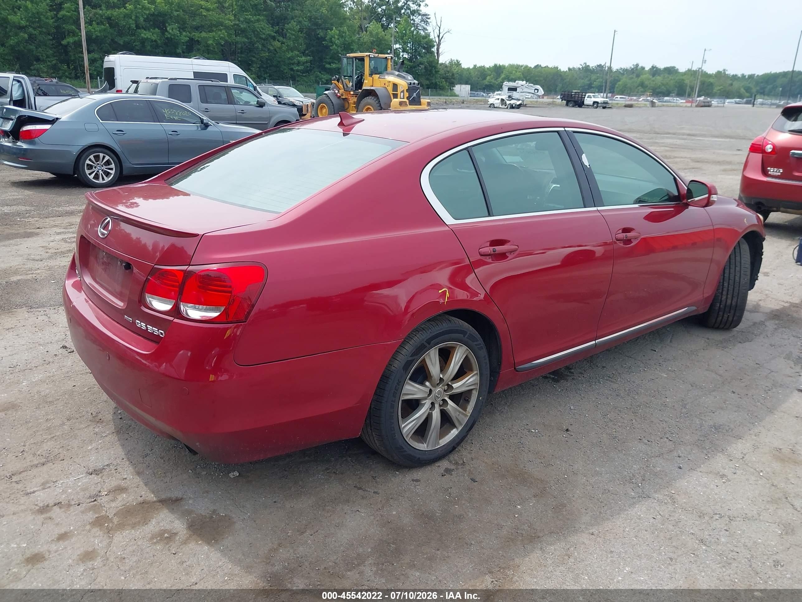 2008 Lexus Gs 350   Red vin: JTHCE96S880018655