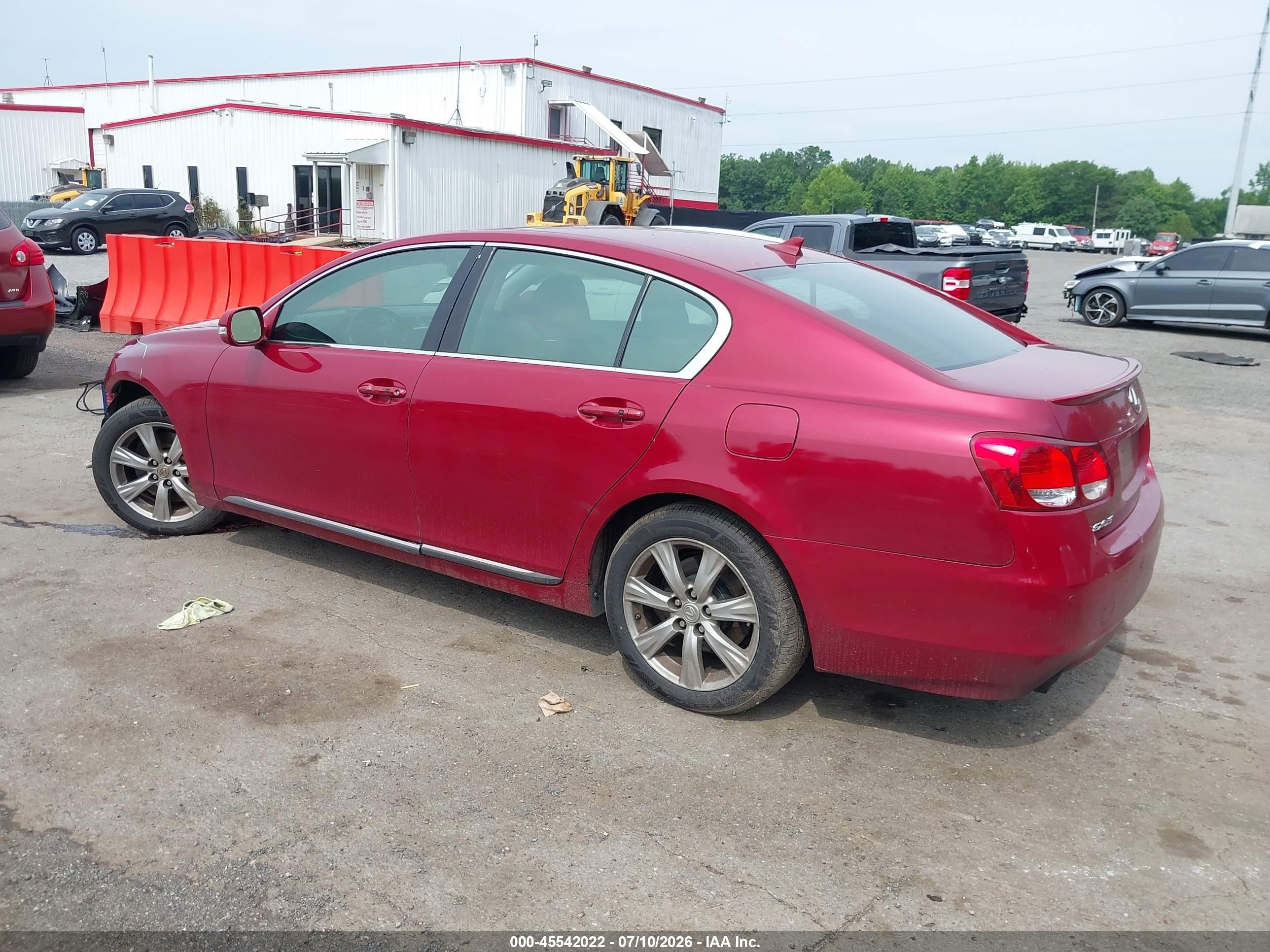 2008 Lexus Gs 350   Red vin: JTHCE96S880018655