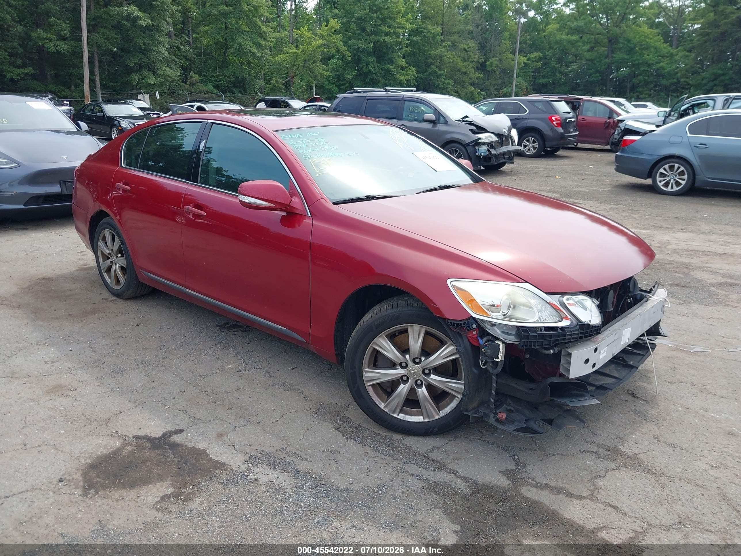 2008 Lexus Gs 350   Red vin: JTHCE96S880018655