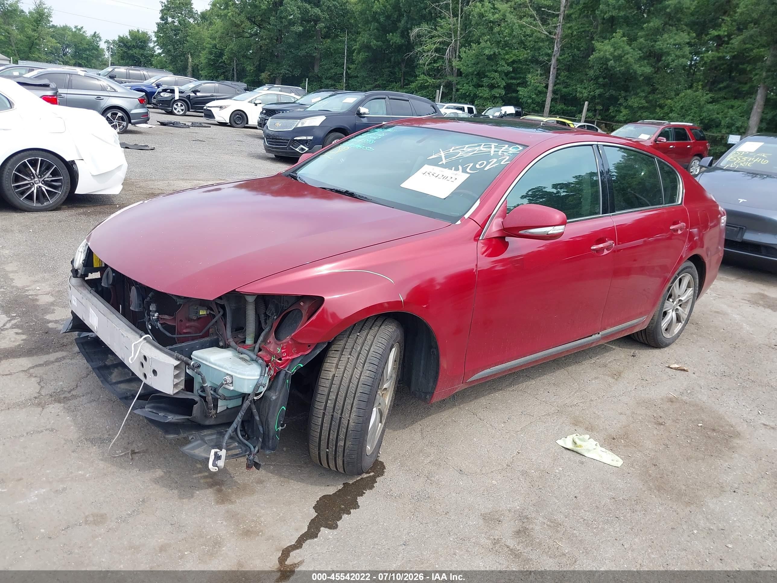 2008 Lexus Gs 350   Red vin: JTHCE96S880018655