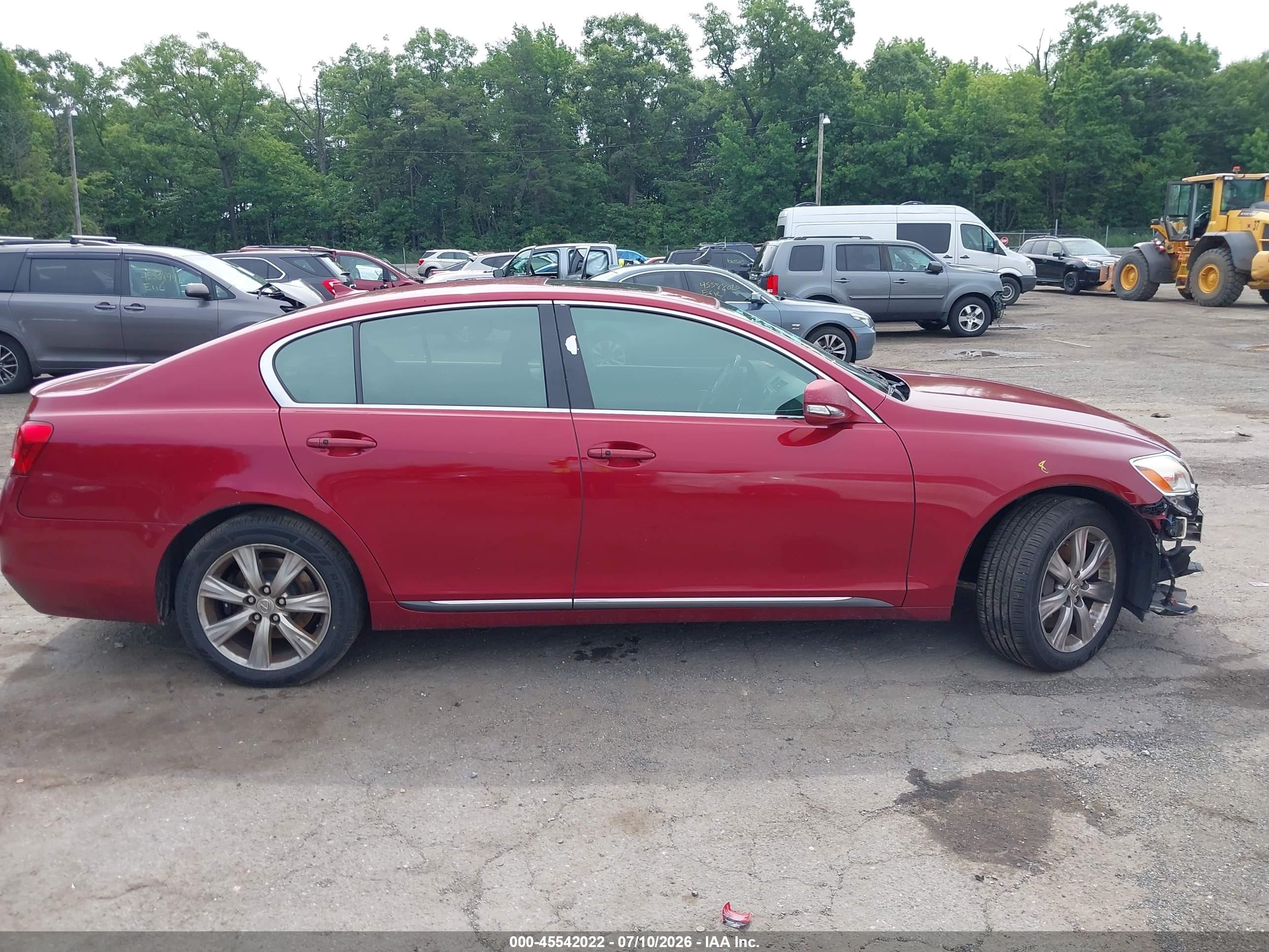 2008 Lexus Gs 350   Red vin: JTHCE96S880018655