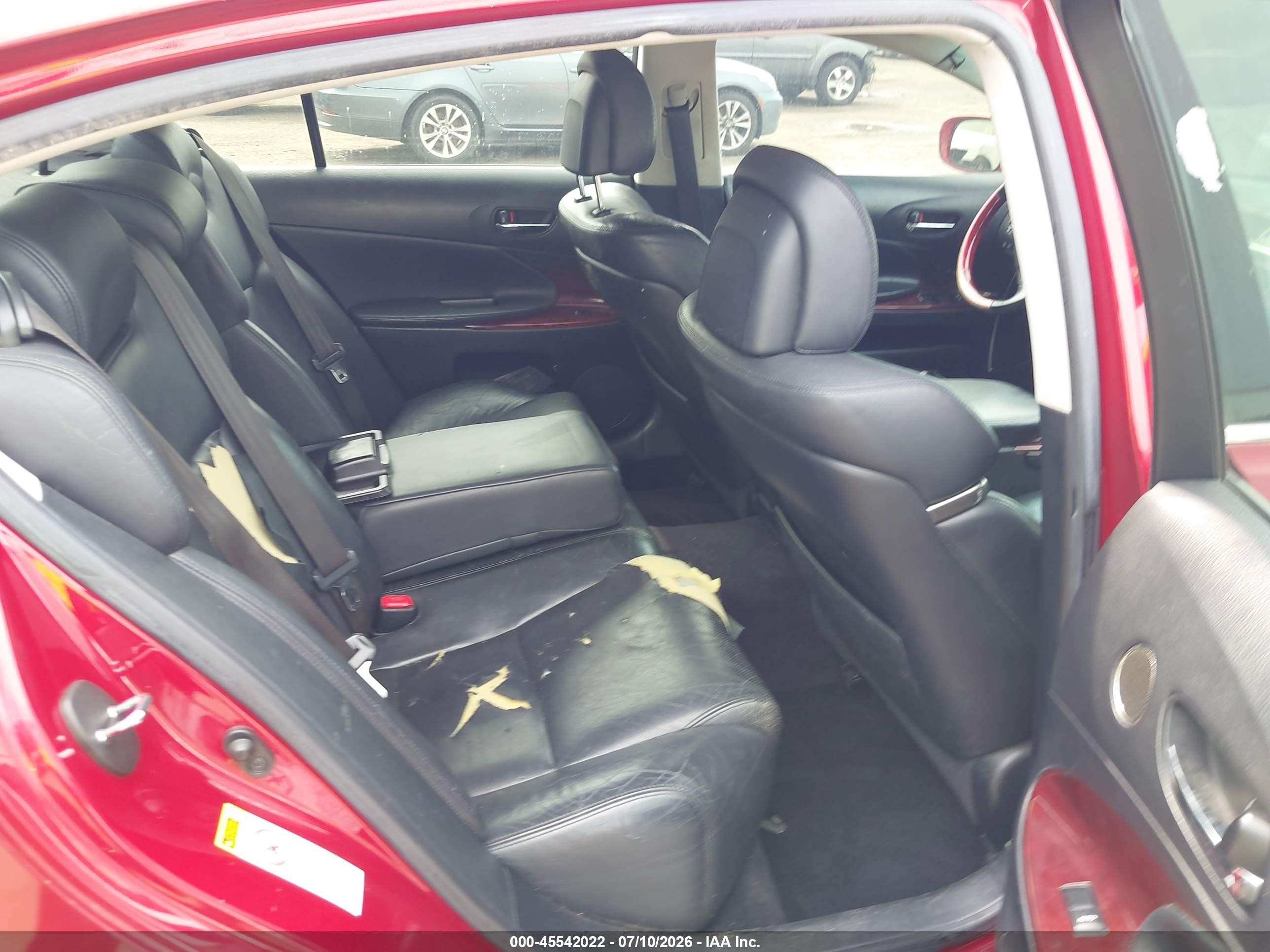 2008 Lexus Gs 350   Red vin: JTHCE96S880018655