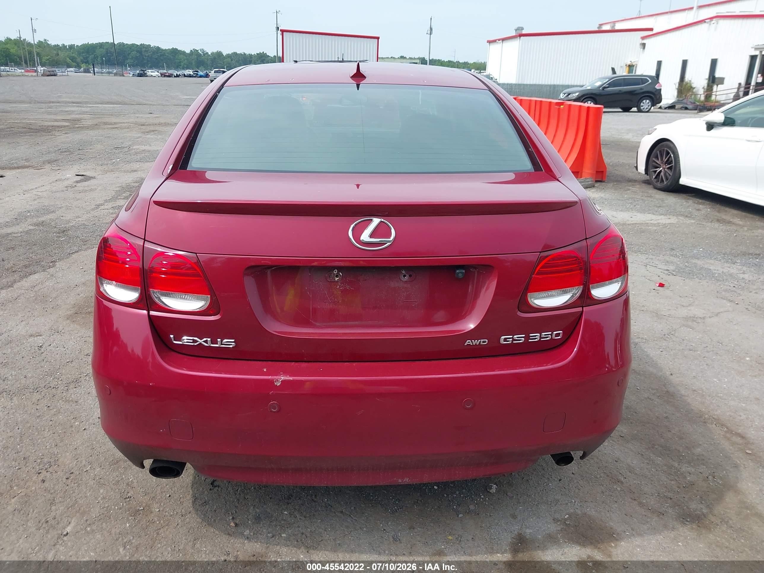 2008 Lexus Gs 350   Red vin: JTHCE96S880018655