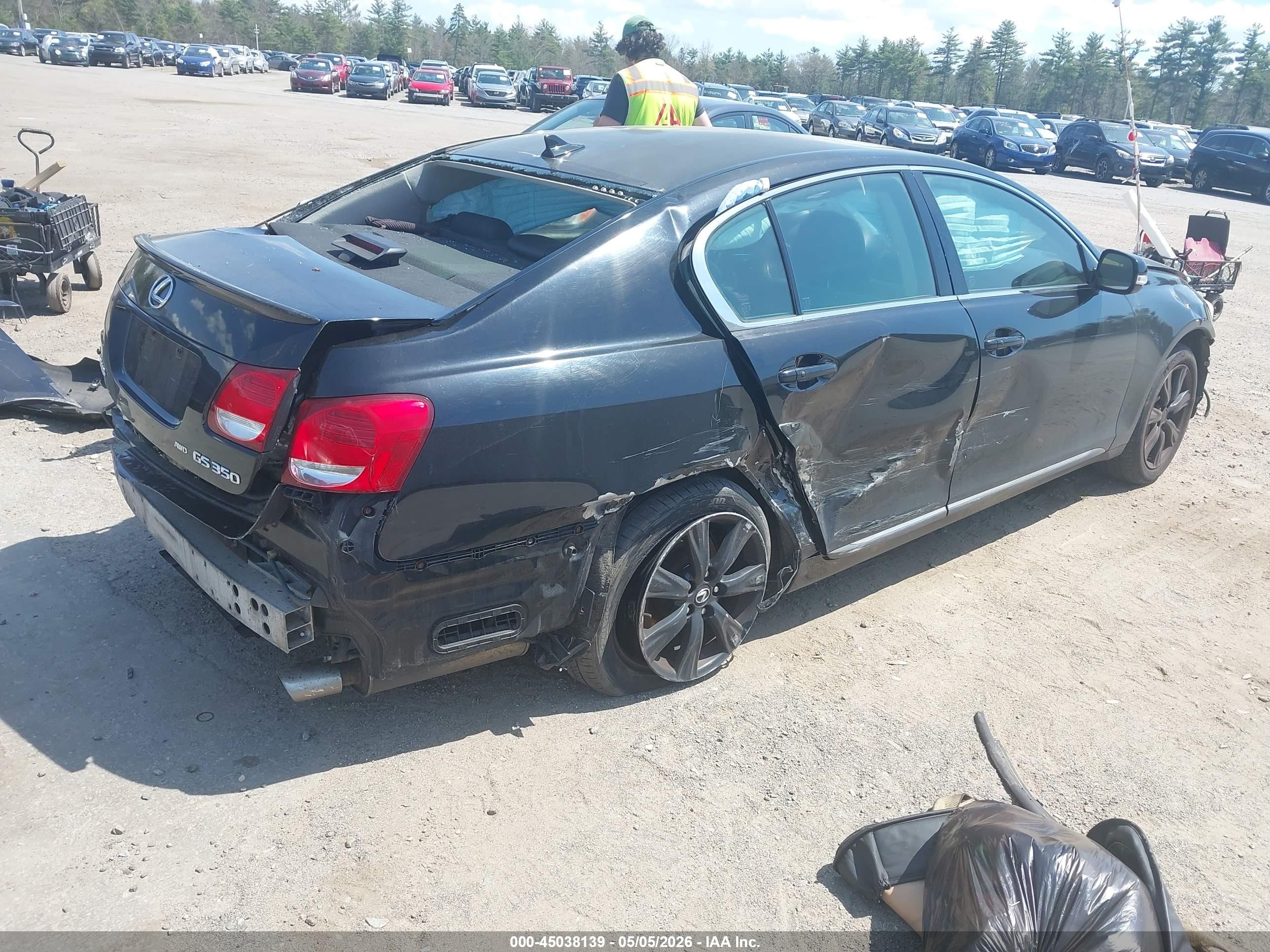 2008 Lexus Gs 350   Black vin: JTHCE96S980015876