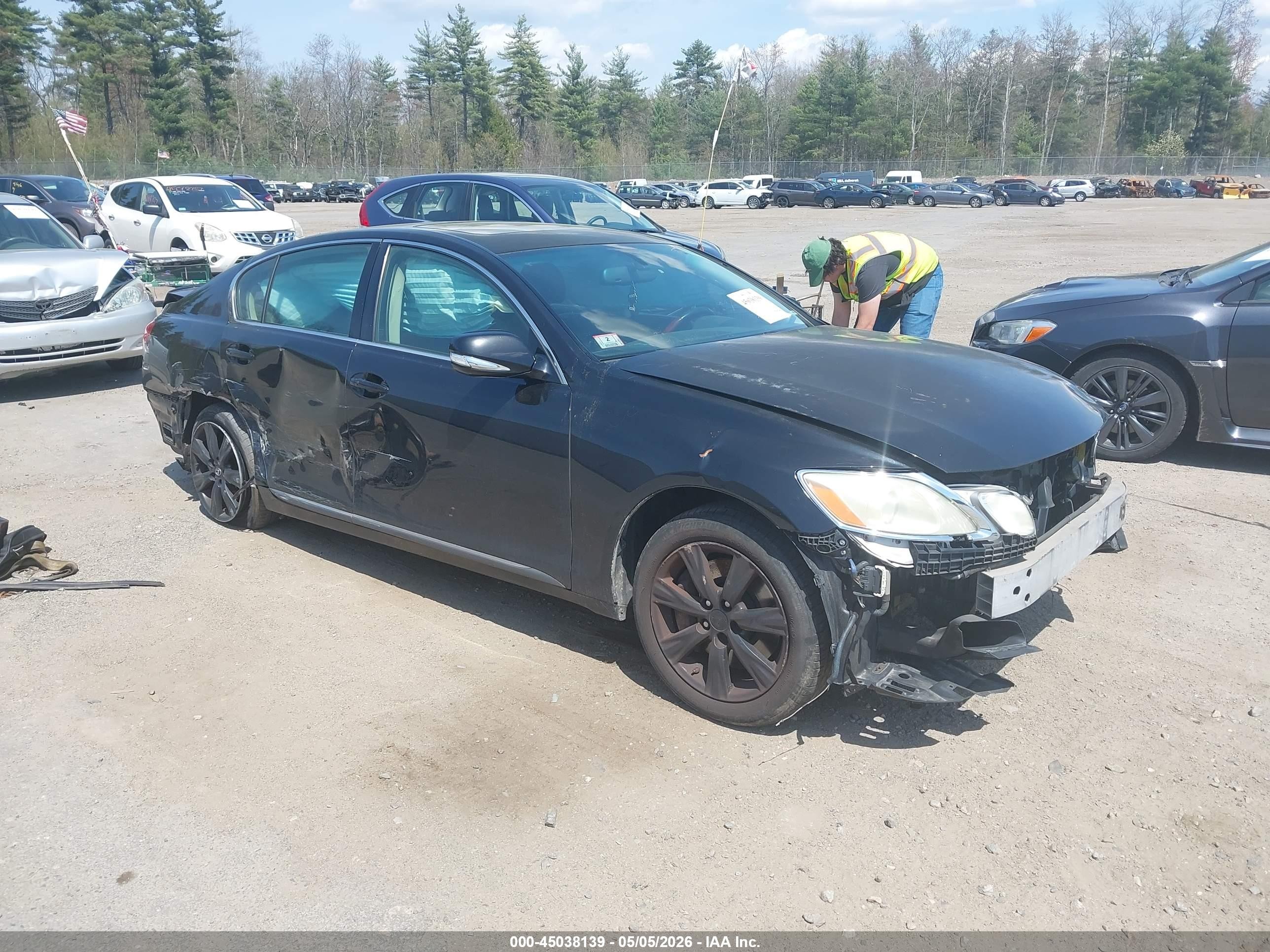 2008 Lexus Gs 350   Black vin: JTHCE96S980015876