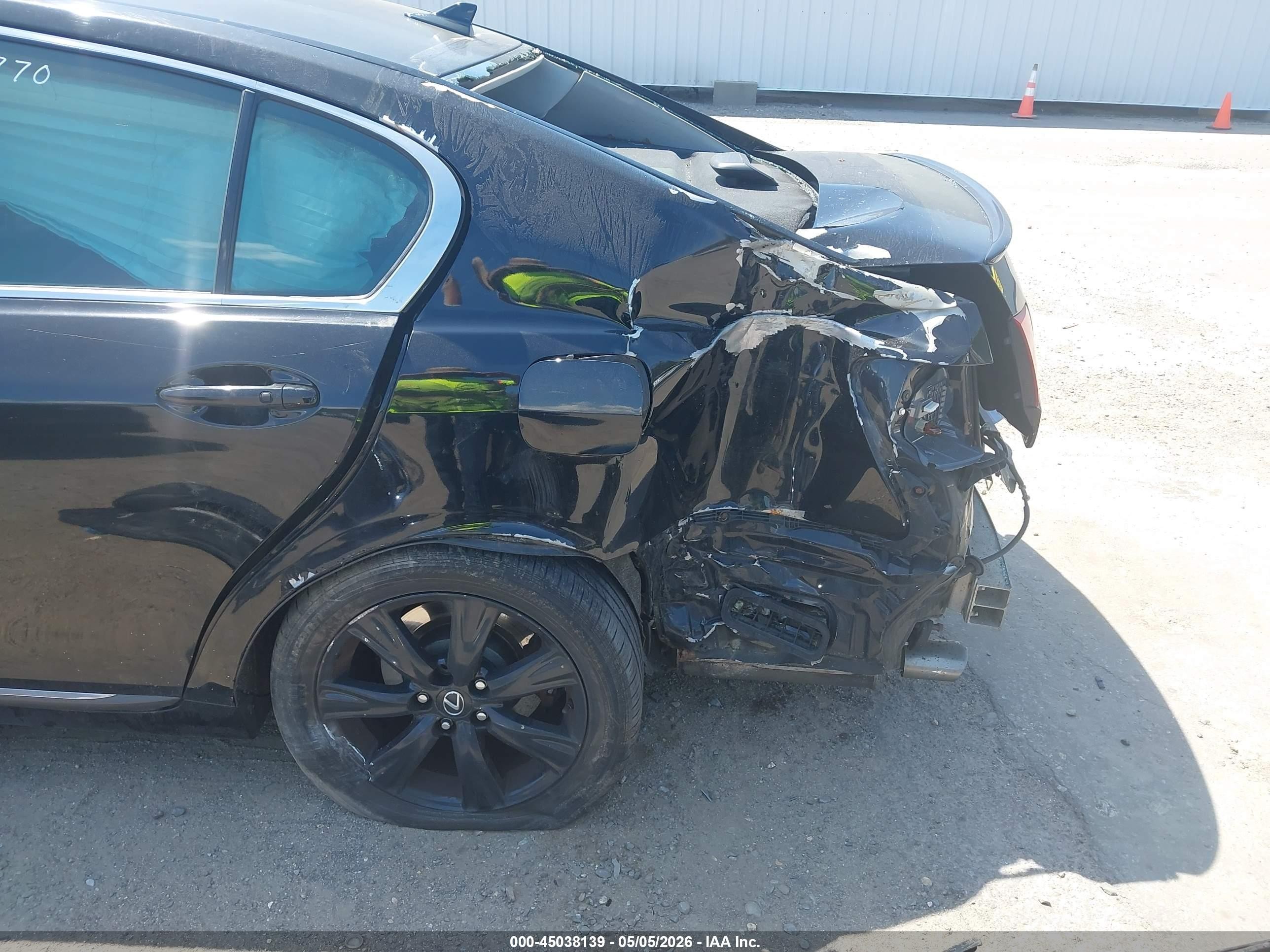 2008 Lexus Gs 350   Black vin: JTHCE96S980015876