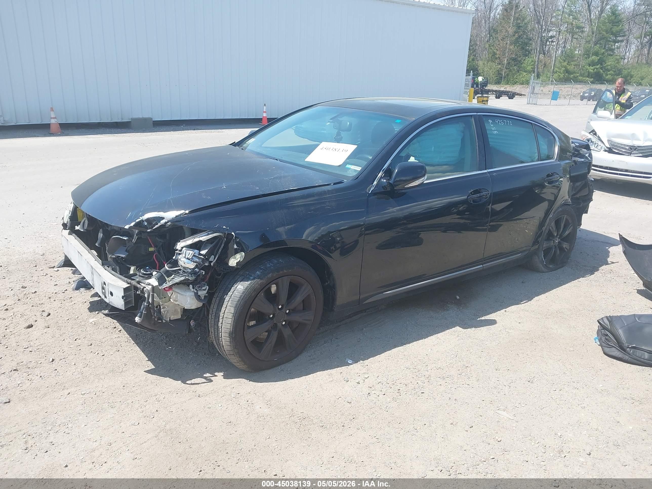 2008 Lexus Gs 350   Black vin: JTHCE96S980015876